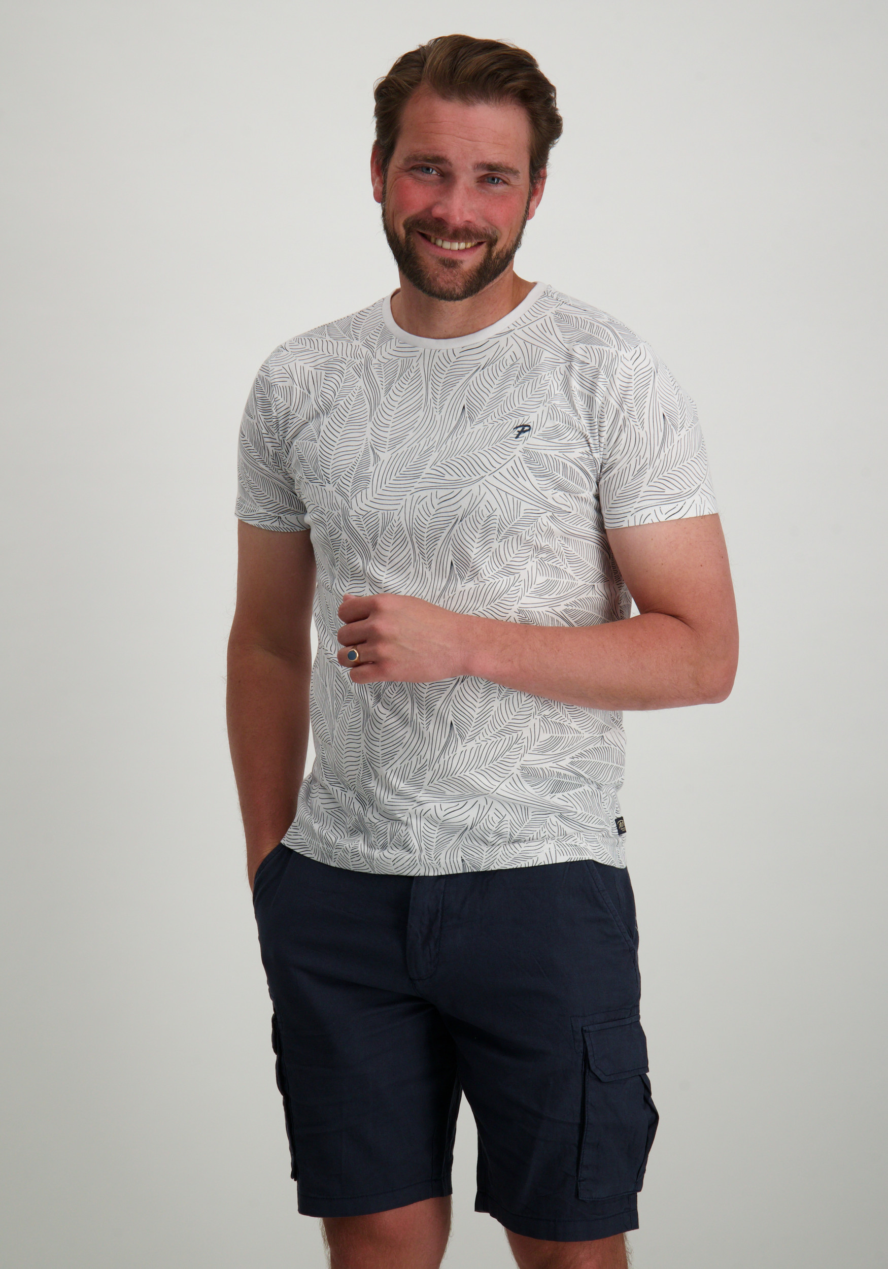 Petrol T-shirt M-1050-TSR116 Wit