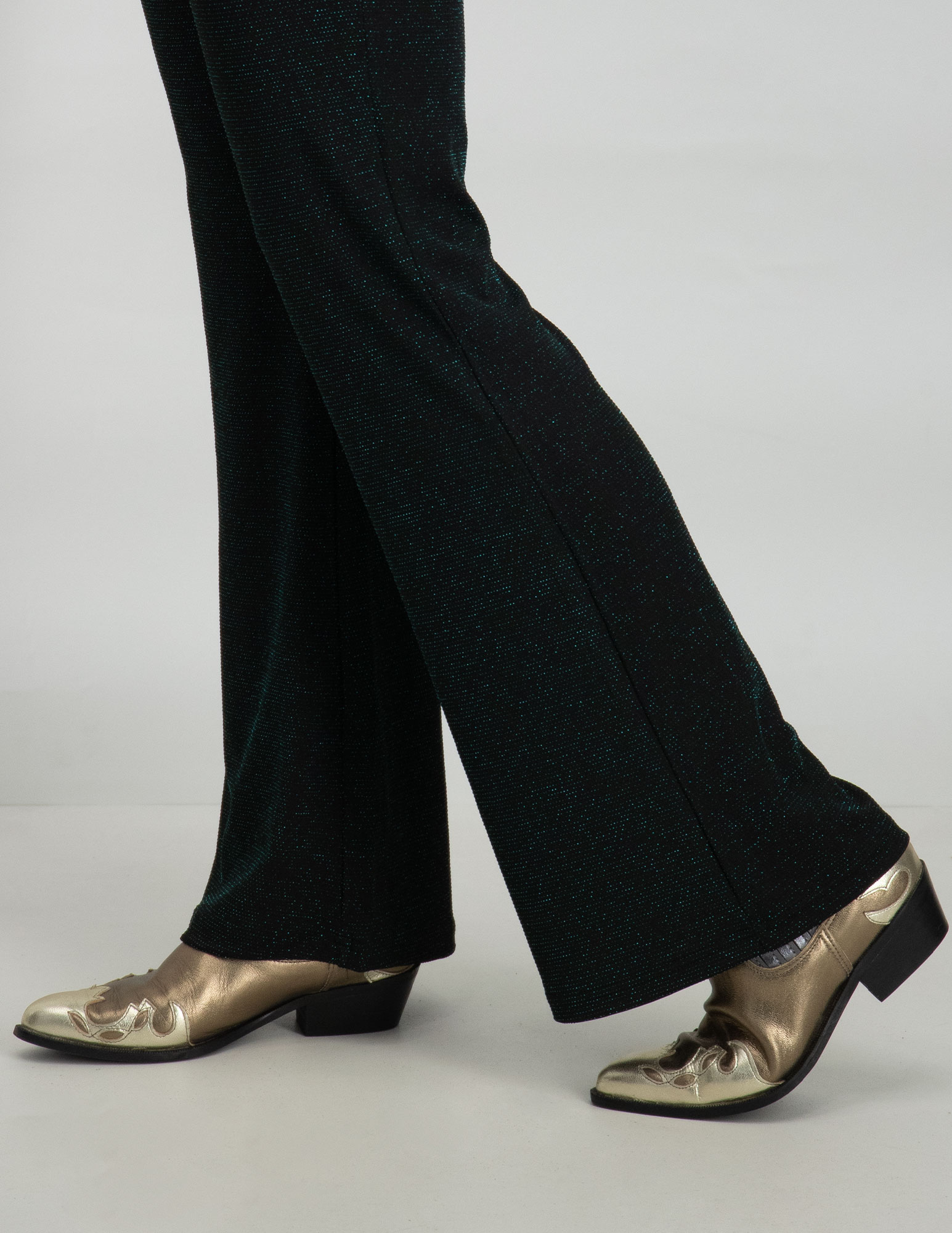 Vero moda Flared broek Kanva 10296871 Donker groen