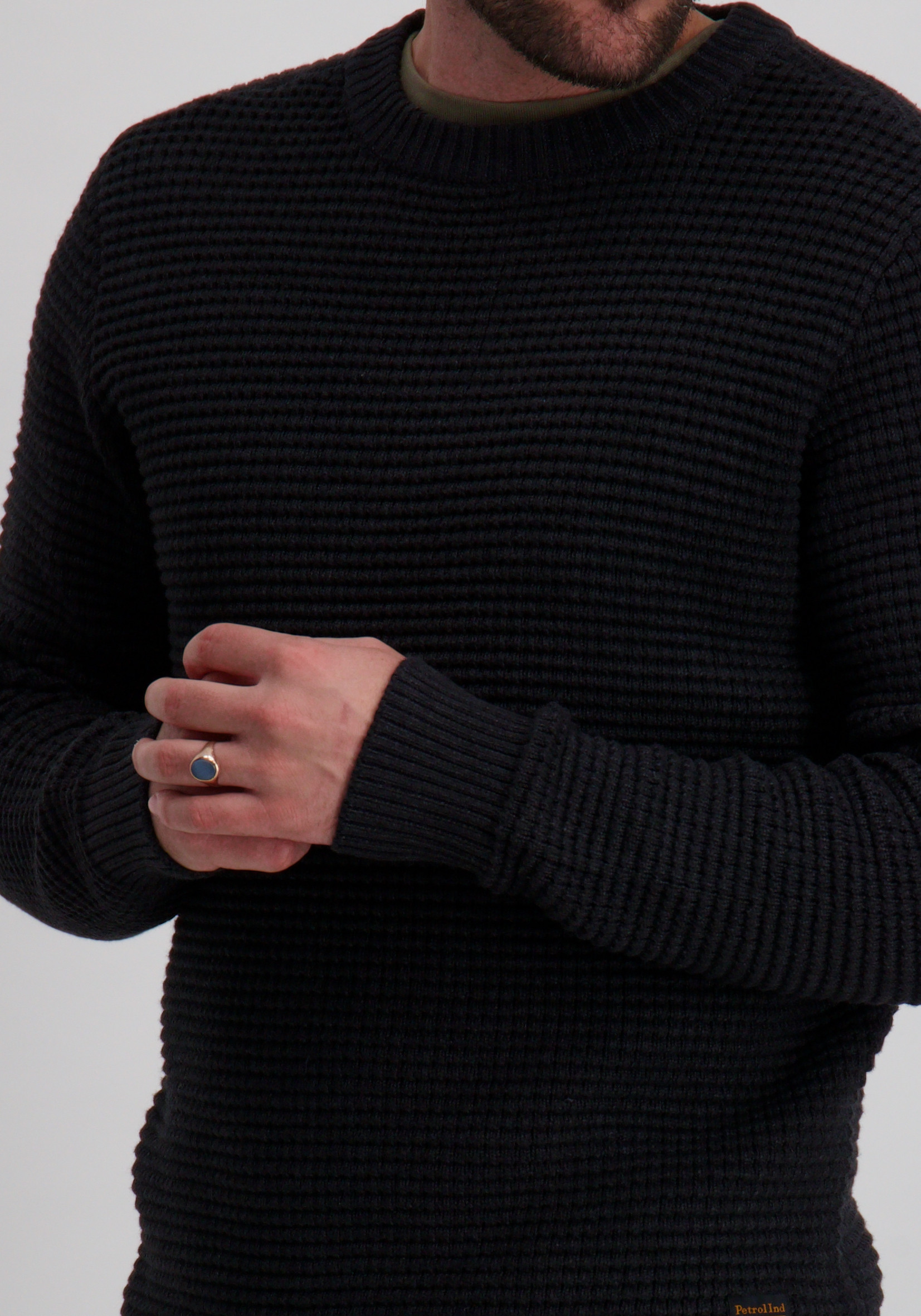 Petrol Trui M-3050-KWR241 Zwart