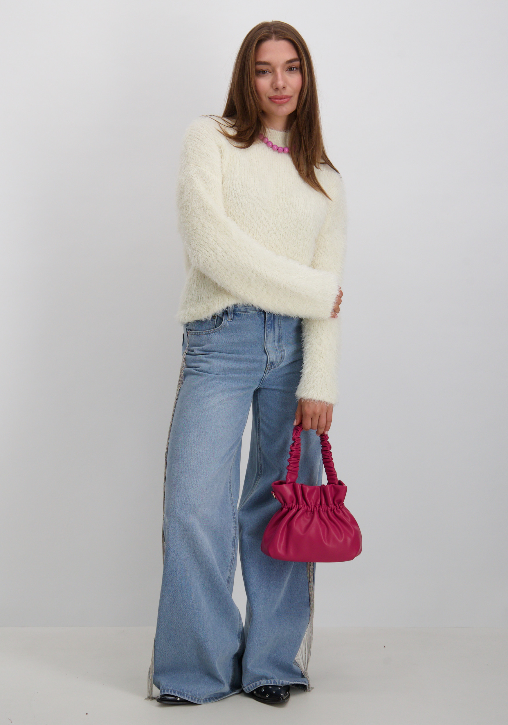 Only Trui Lulu 15350651 Wolwit-ecru