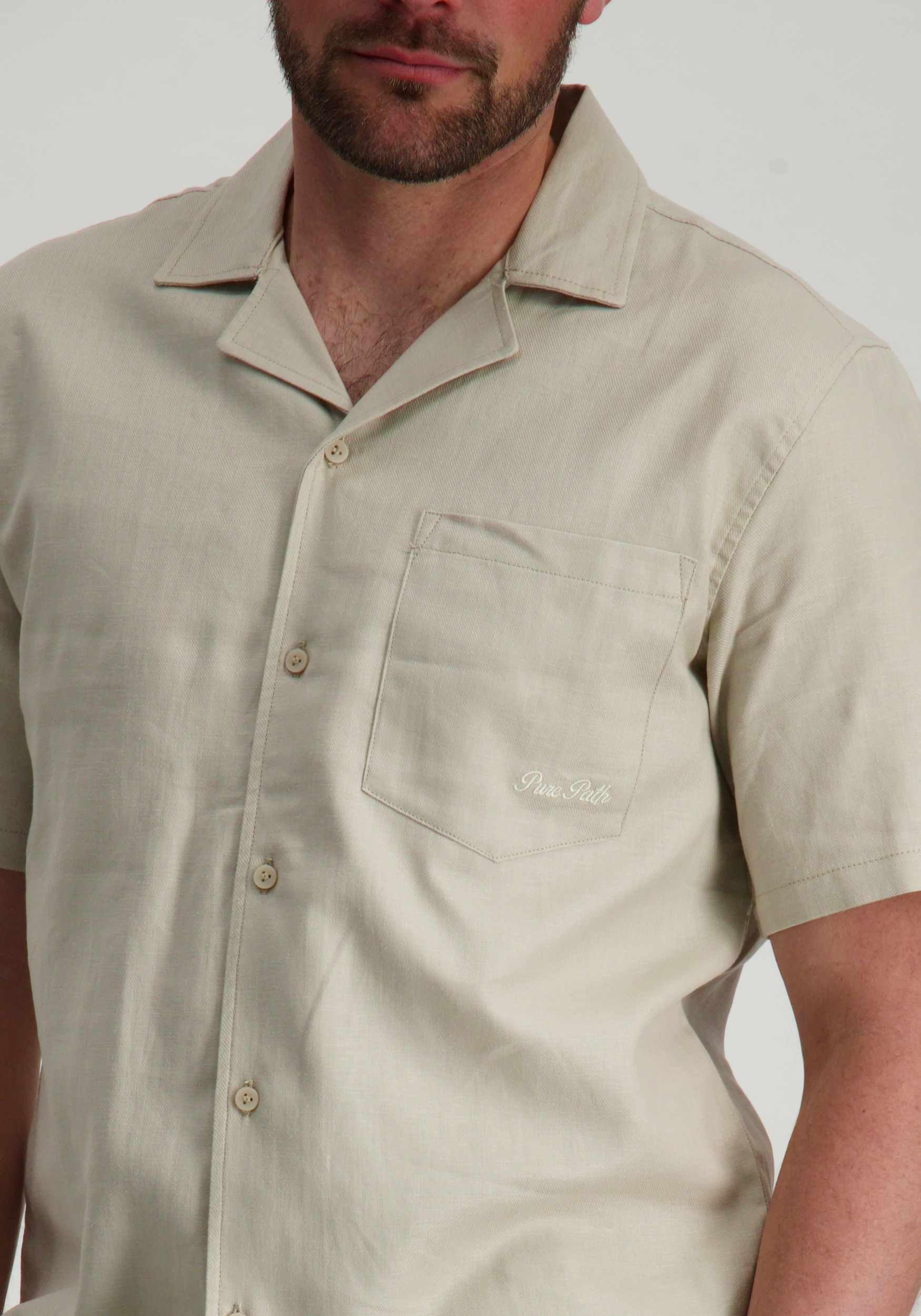 Pure White Overhemd 25010214 Beige