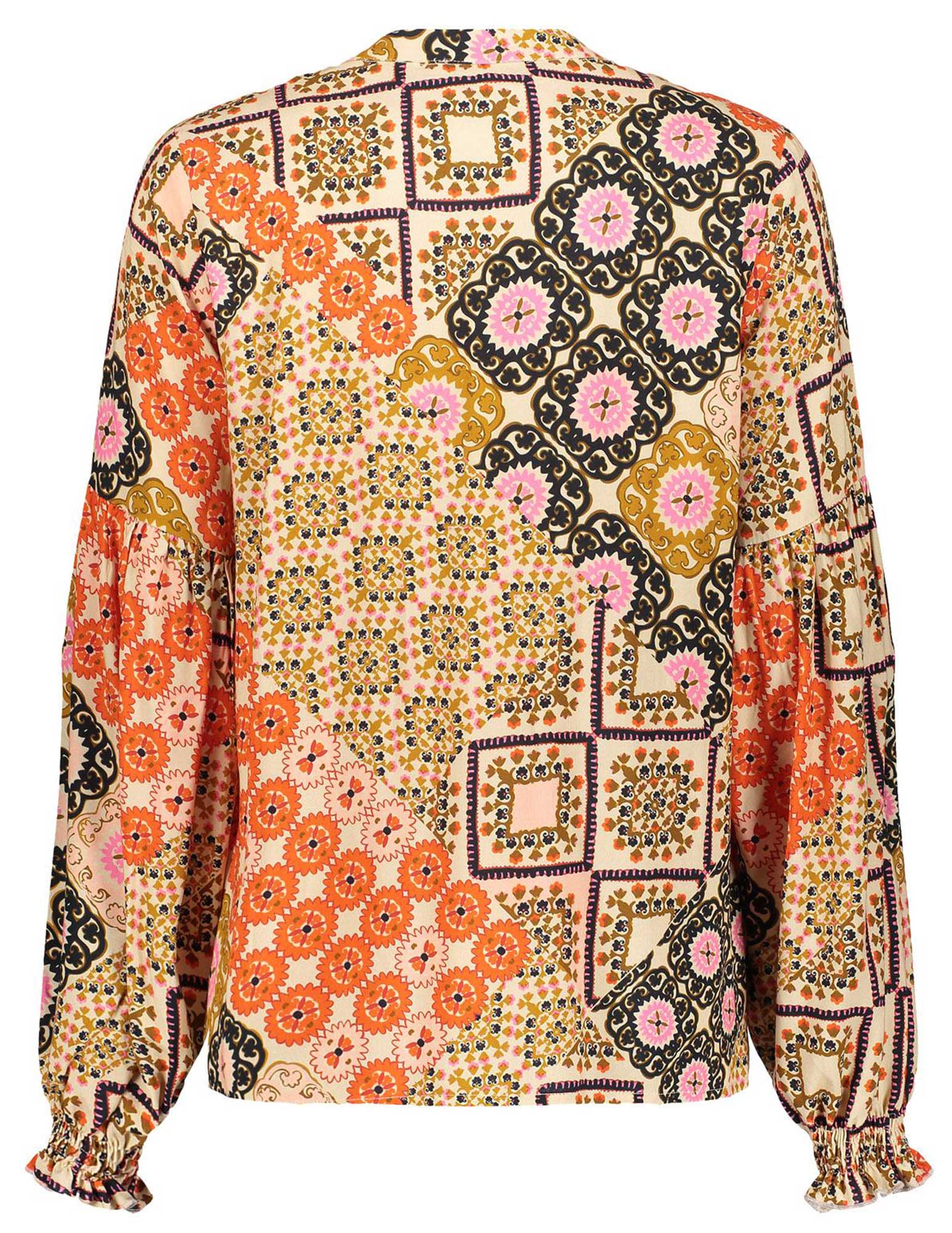 Geisha Blouse all-over print 43248-20 Zand
