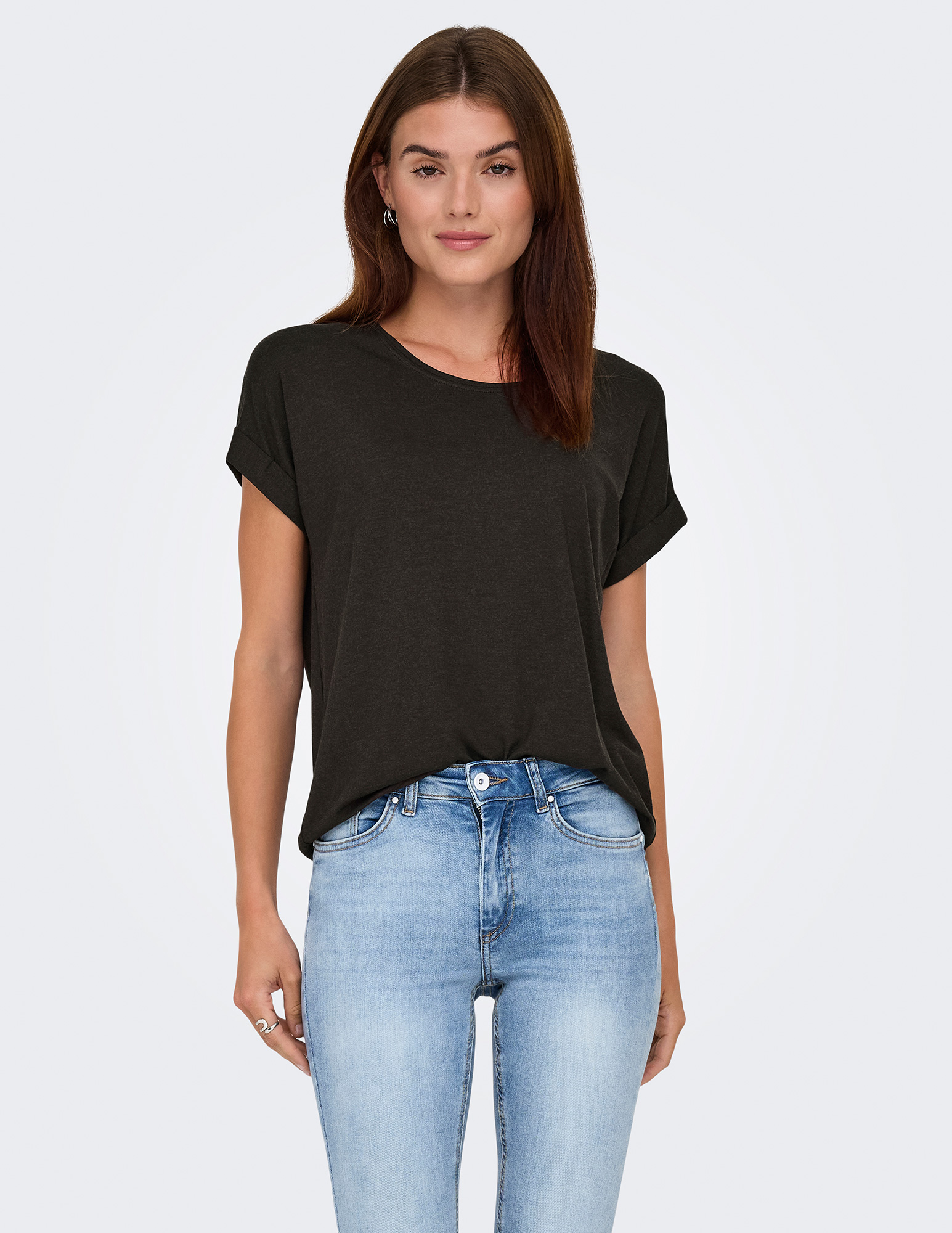 ONLY T-shirt Moster 15106662 Donker bruin