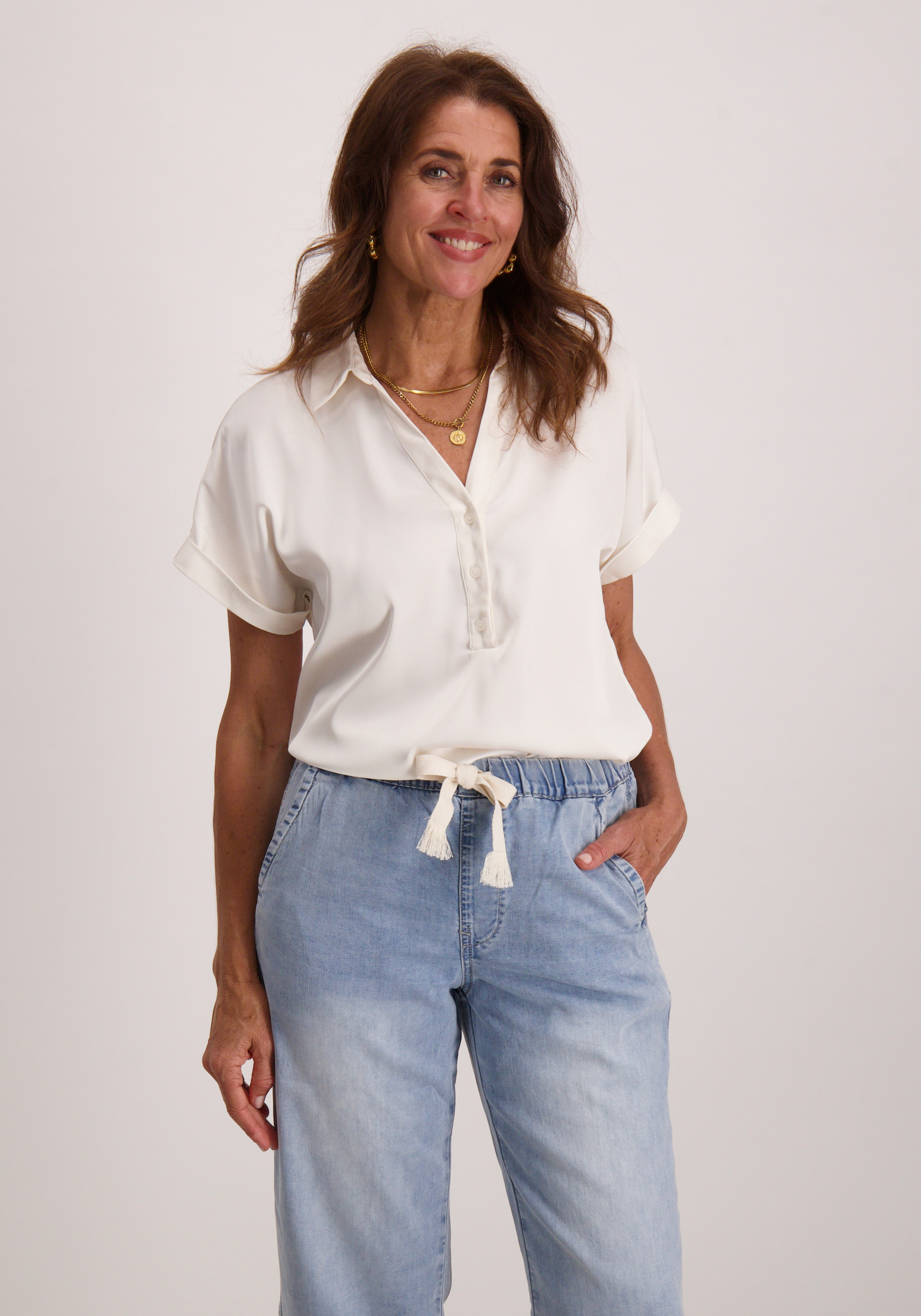 Vila Blouse Enna Ravenna 14107405 Wolwit-ecru