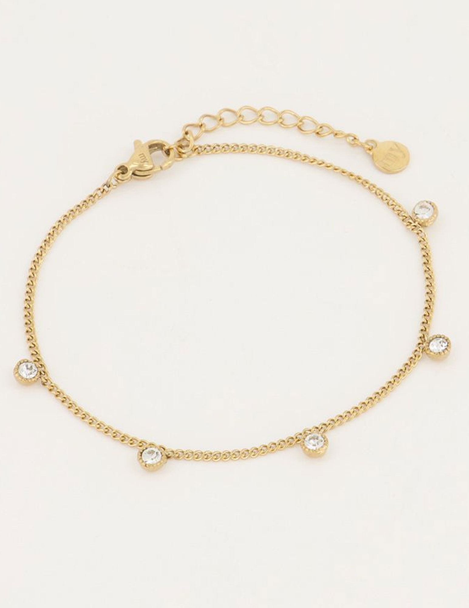 My Jewellery Armband met strass steentjes MJ04797 Goud