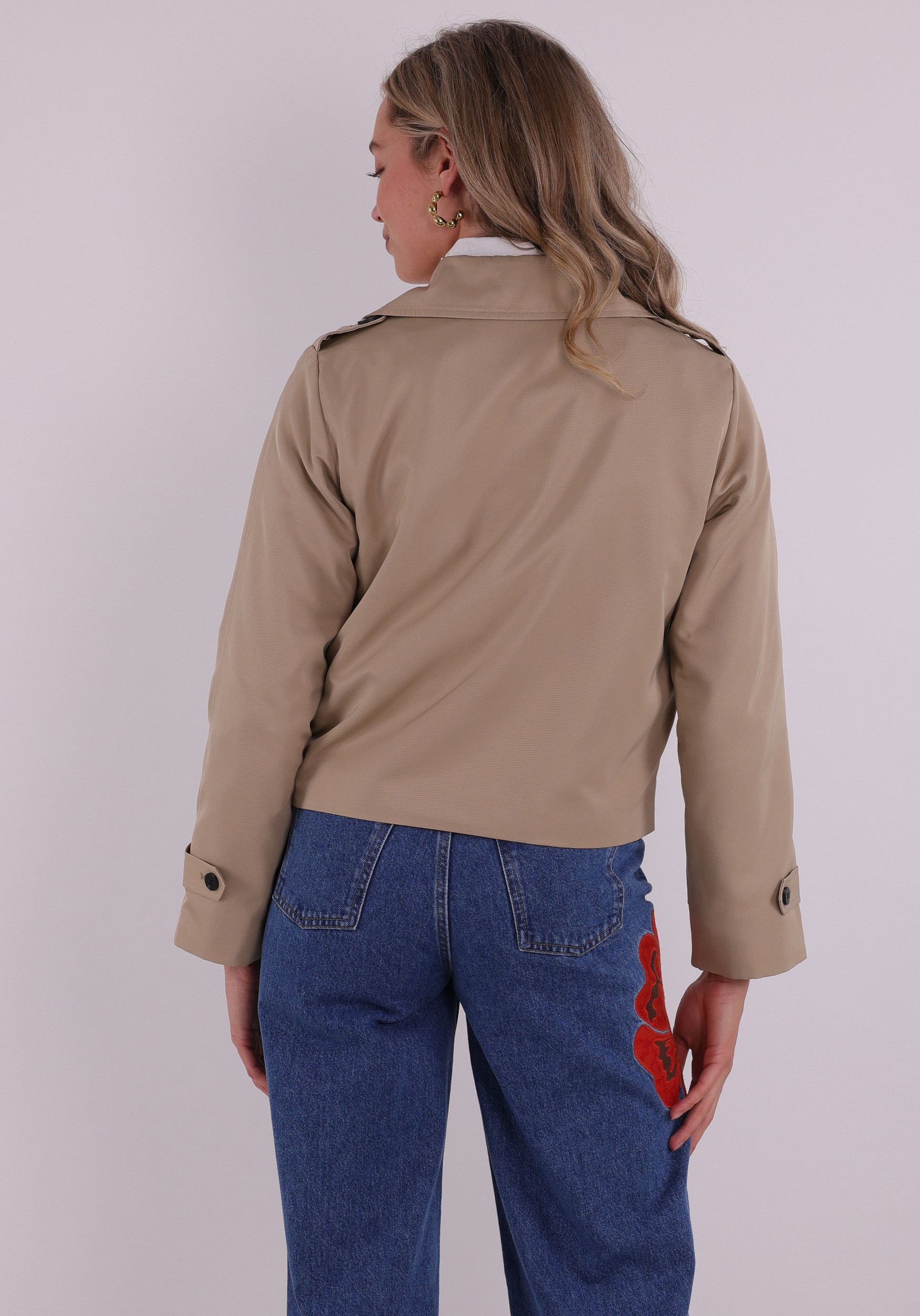 Vila Trenchcoat 14112093 Donker beige