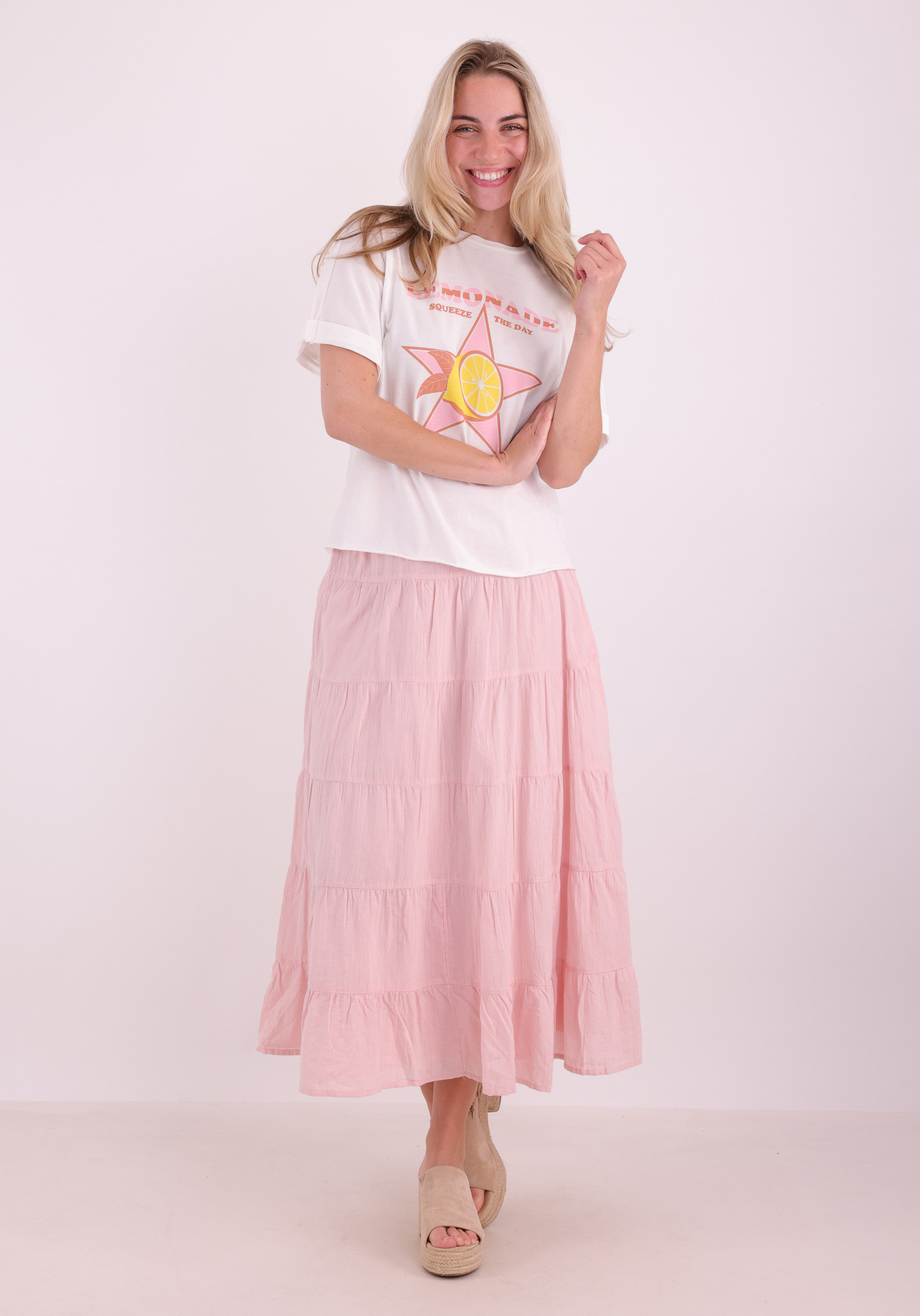 ONLY T-shirt Minna 15372639 Wit design