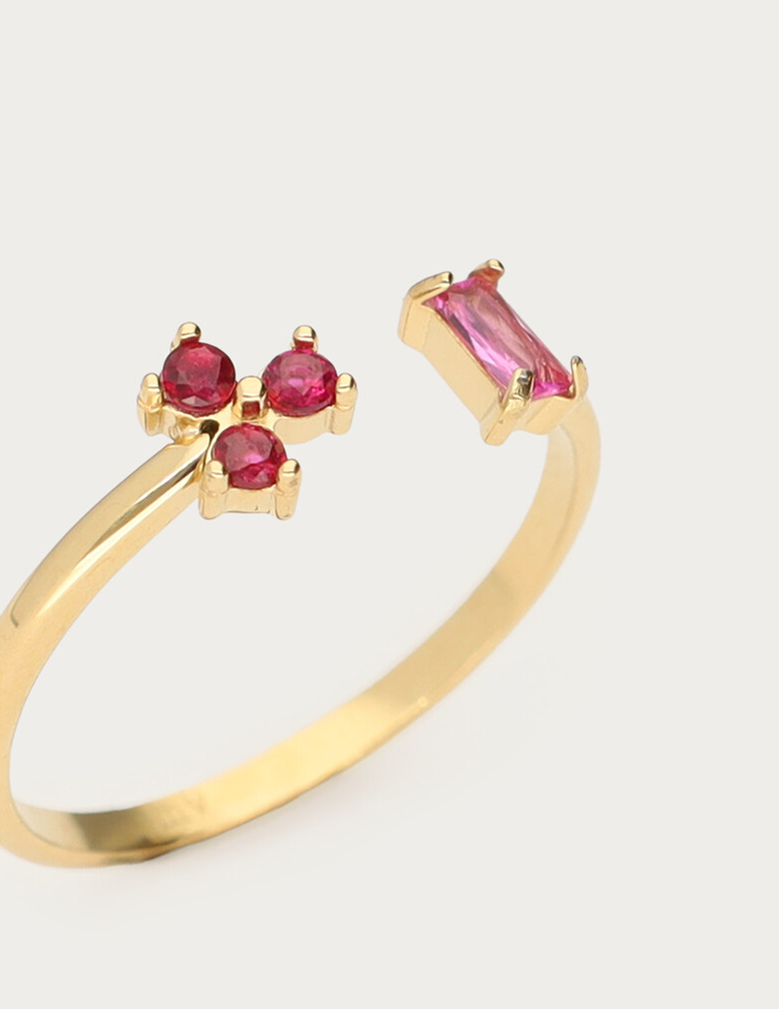 My Jewellery Ring met roze strass MJ14831 Goud