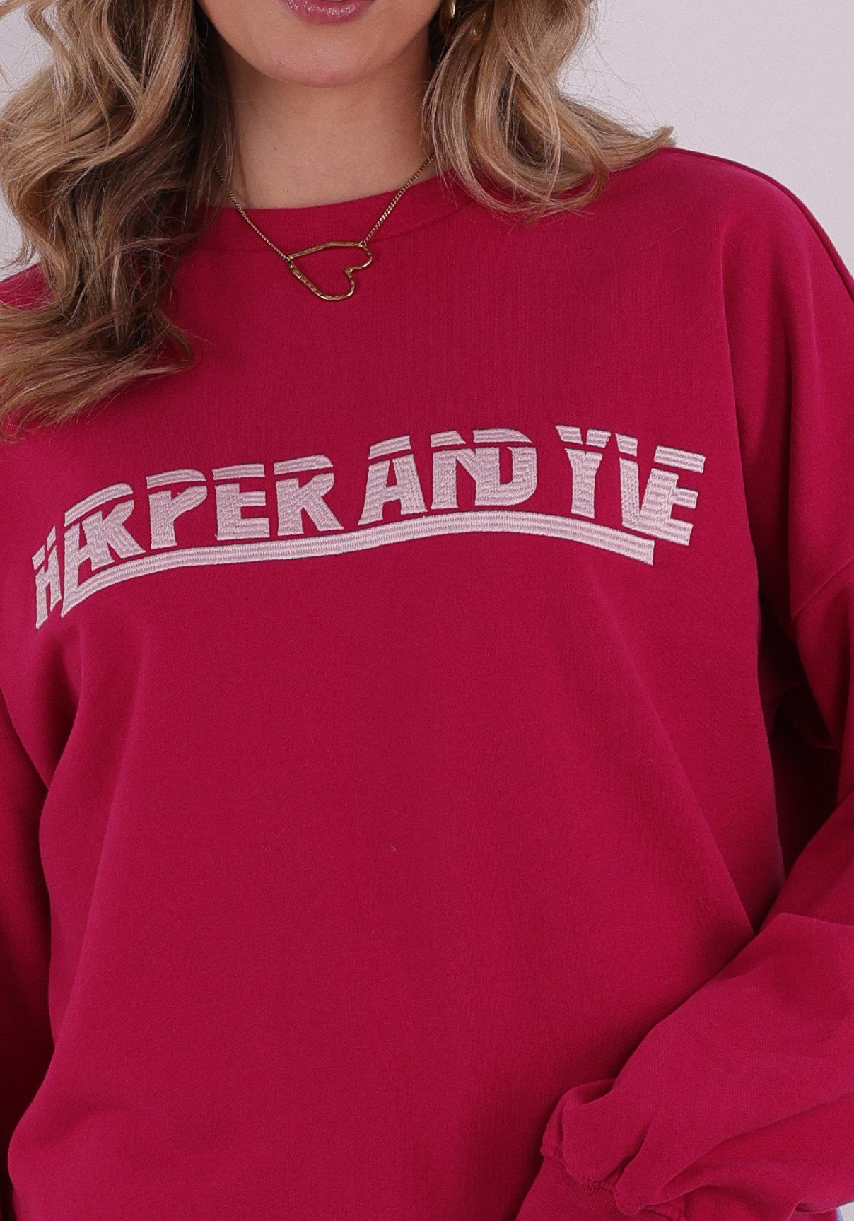 Harper & Yve Sweater Lex SS6Y503 Donker rose