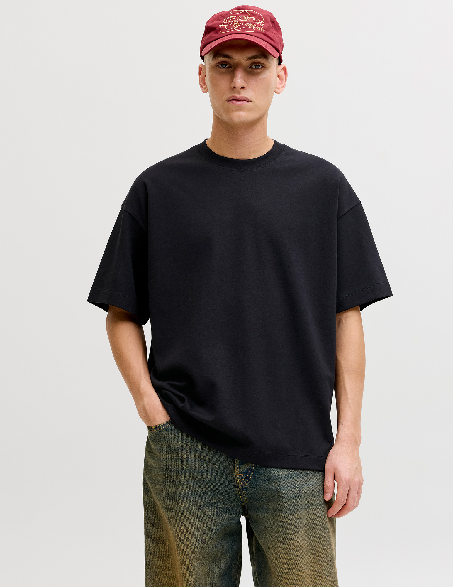 JACK & JONES T-shirt Barron 12298906 Zwart