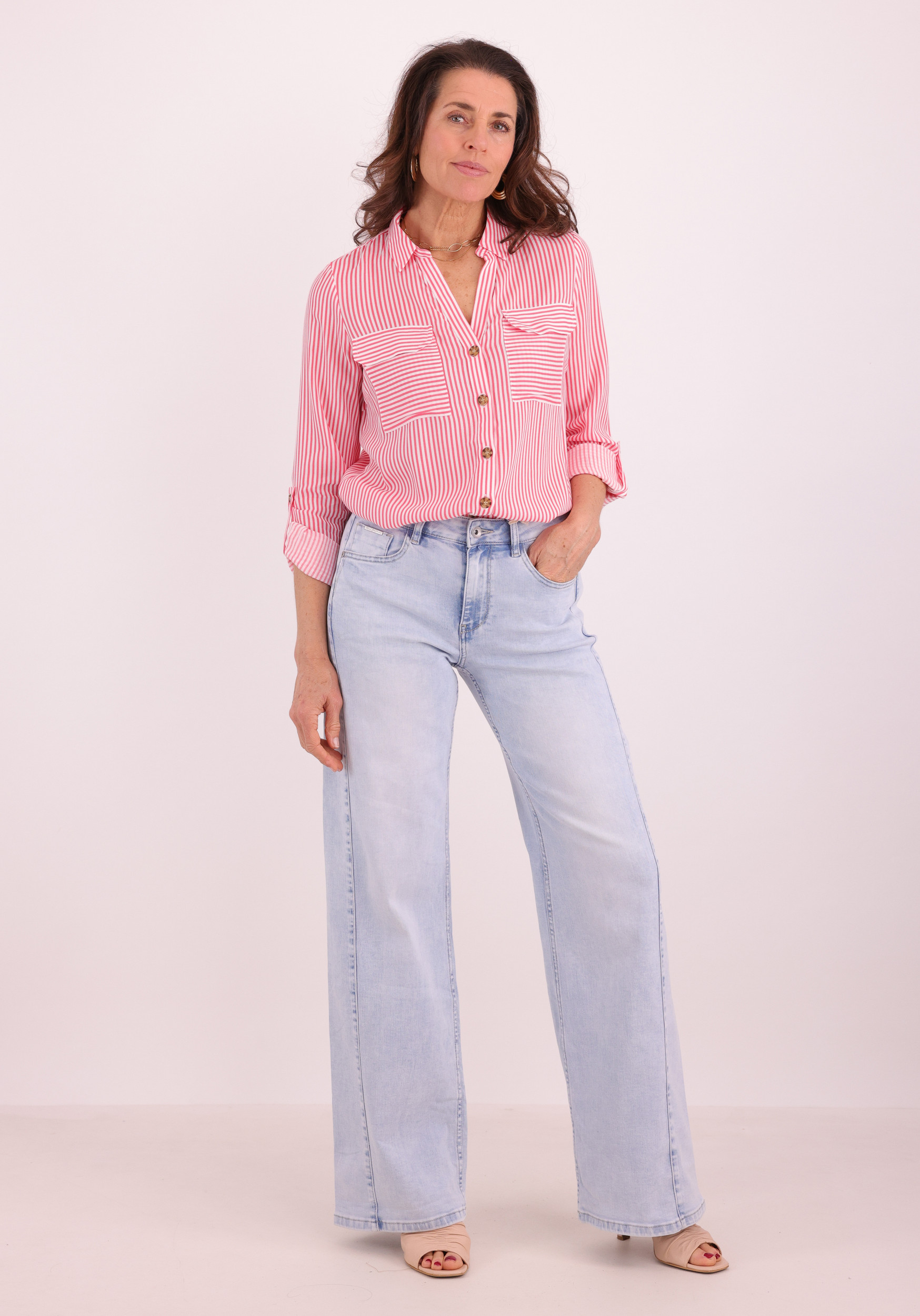 VERO MODA Blouse Bumpy 10275283 Koraal