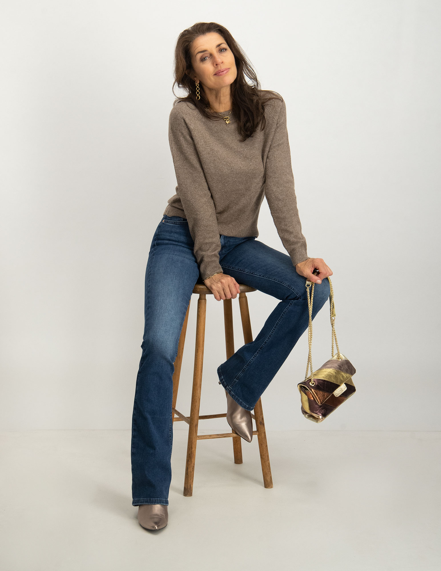 Only Flared Jeans Blush 15264050 Kobalt