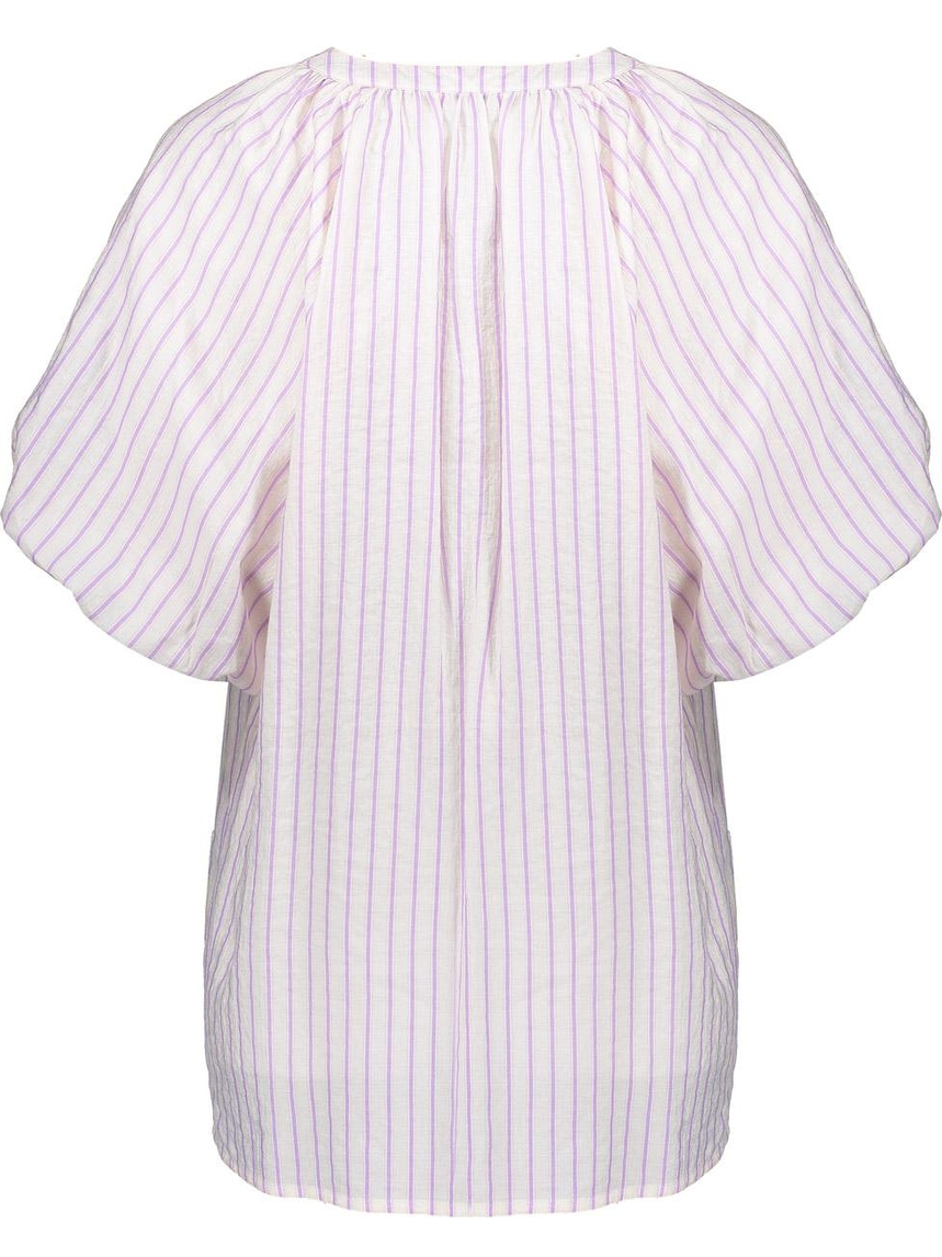 Geisha Blouse stipes 53062-14 Lila