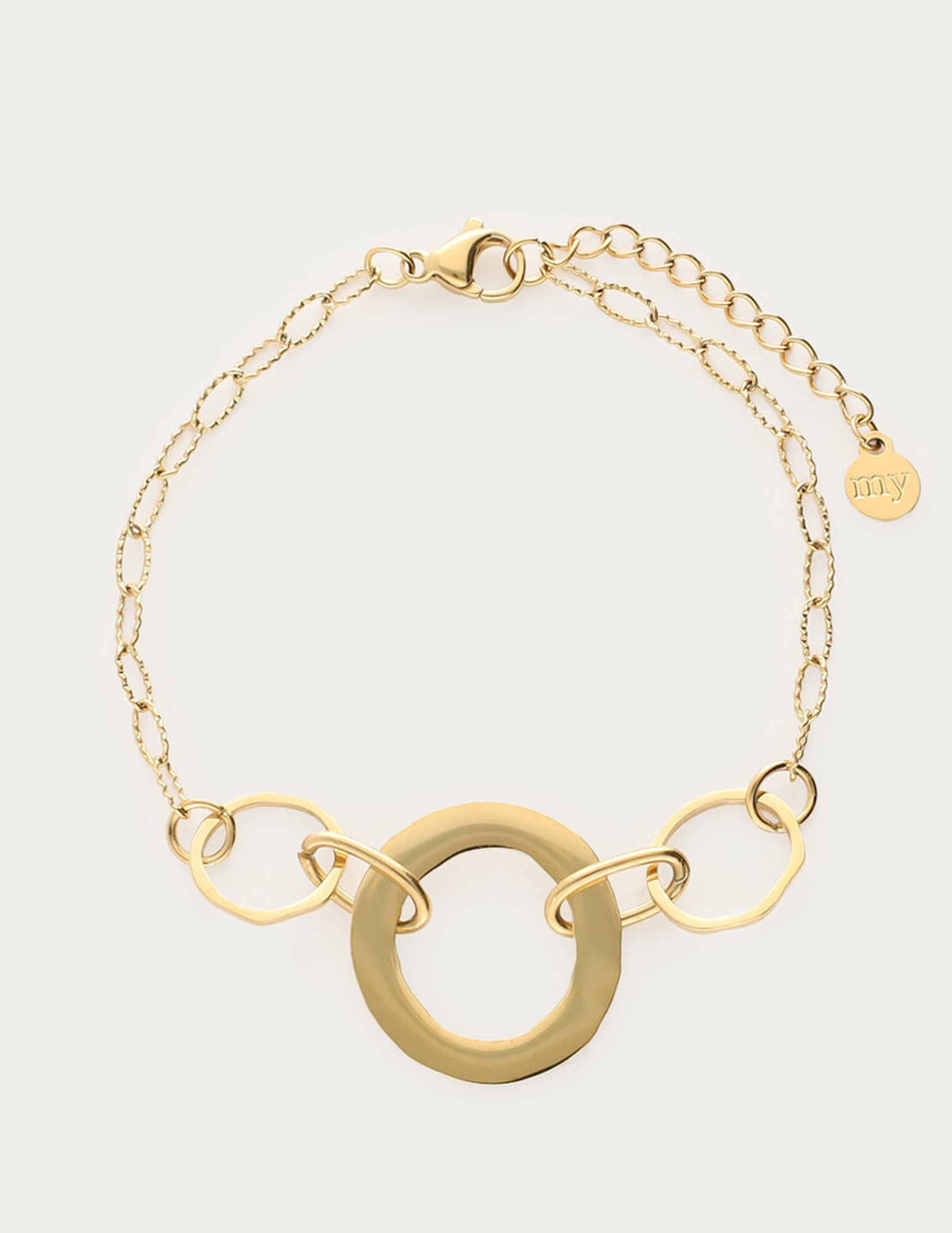 My Jewellery Bold statement armband rond MJ14148 Goud
