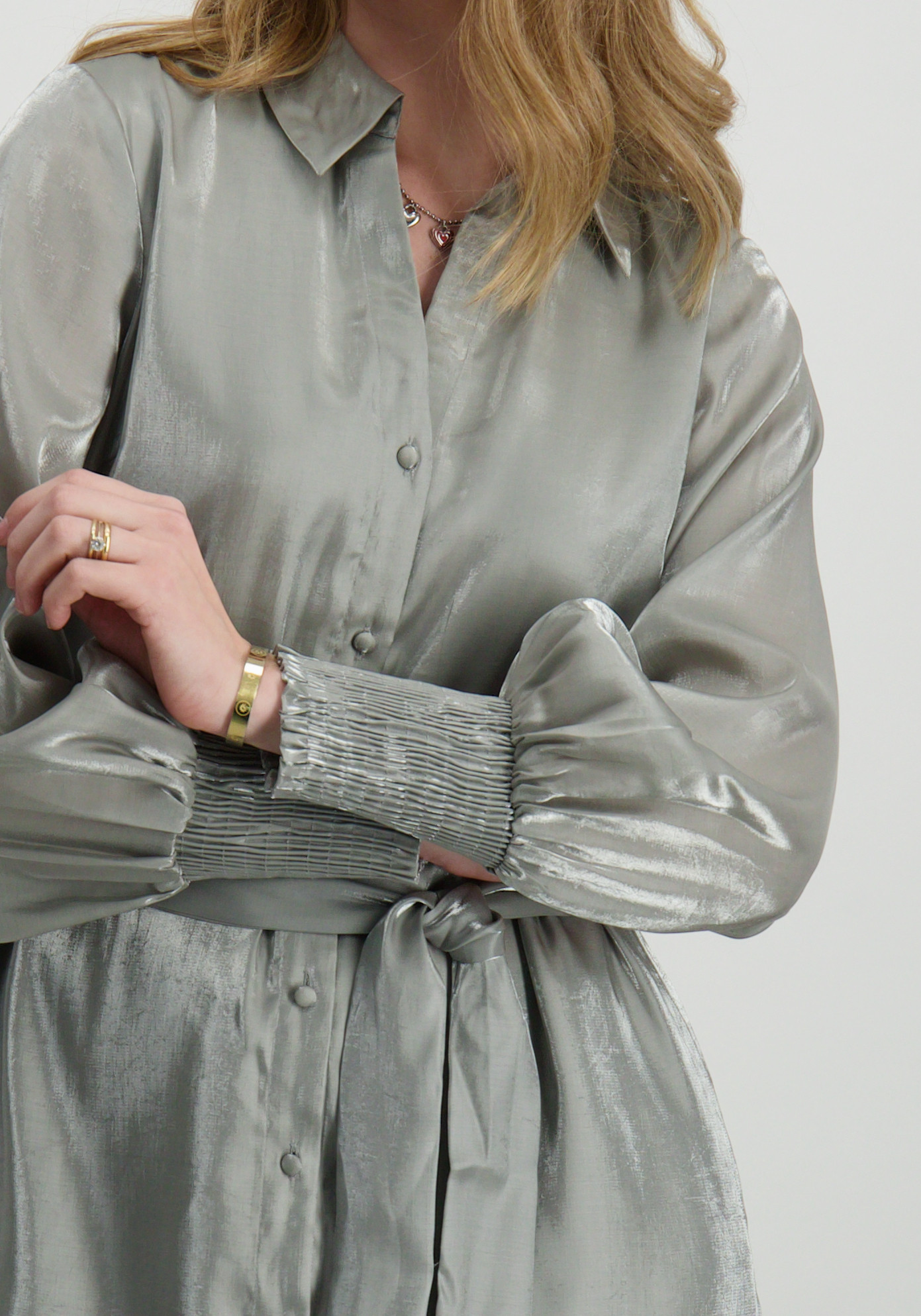 Vero moda Jurk Elma 10322378 Grijs