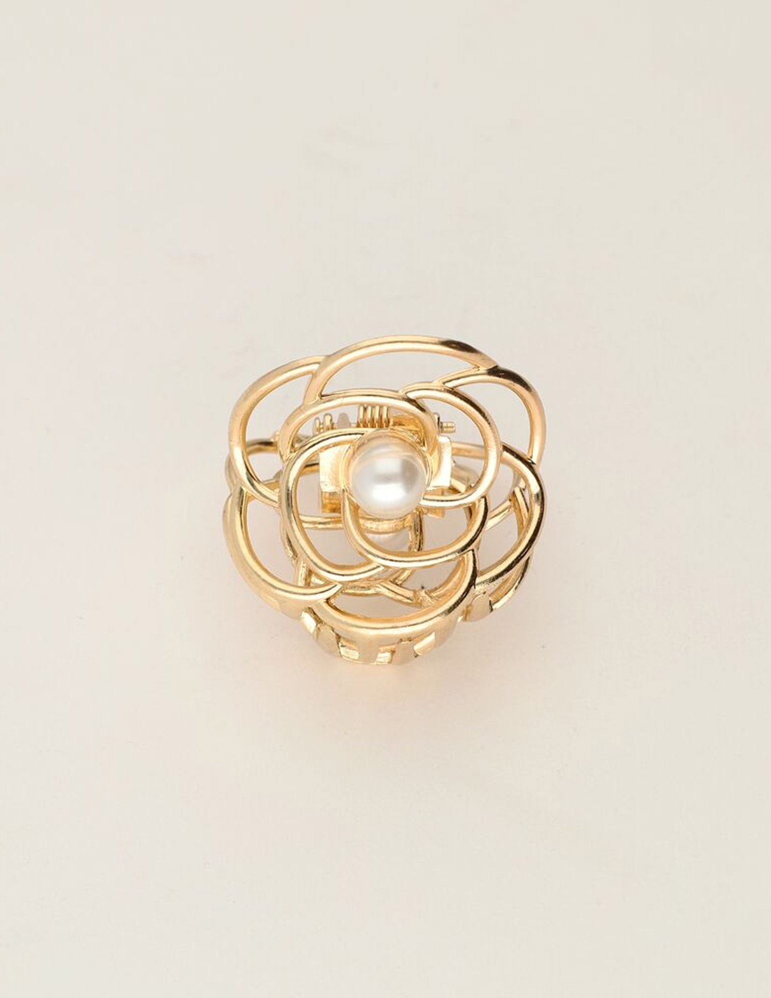 My Jewellery Haarclip roos met parel MJ11720 Goud