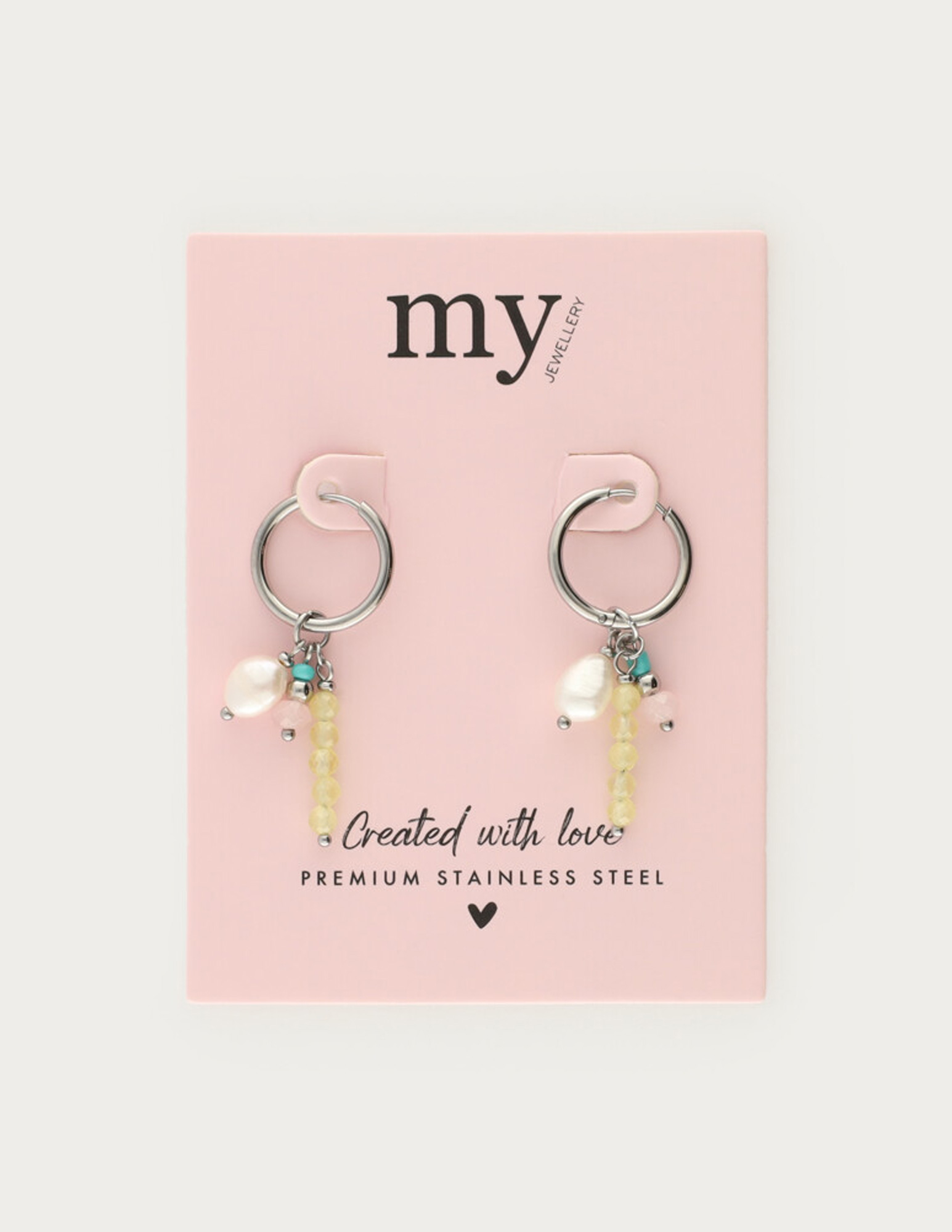 My Jewellery Sunrocks oorringen met zoetwarparels MJ12737 Zilver