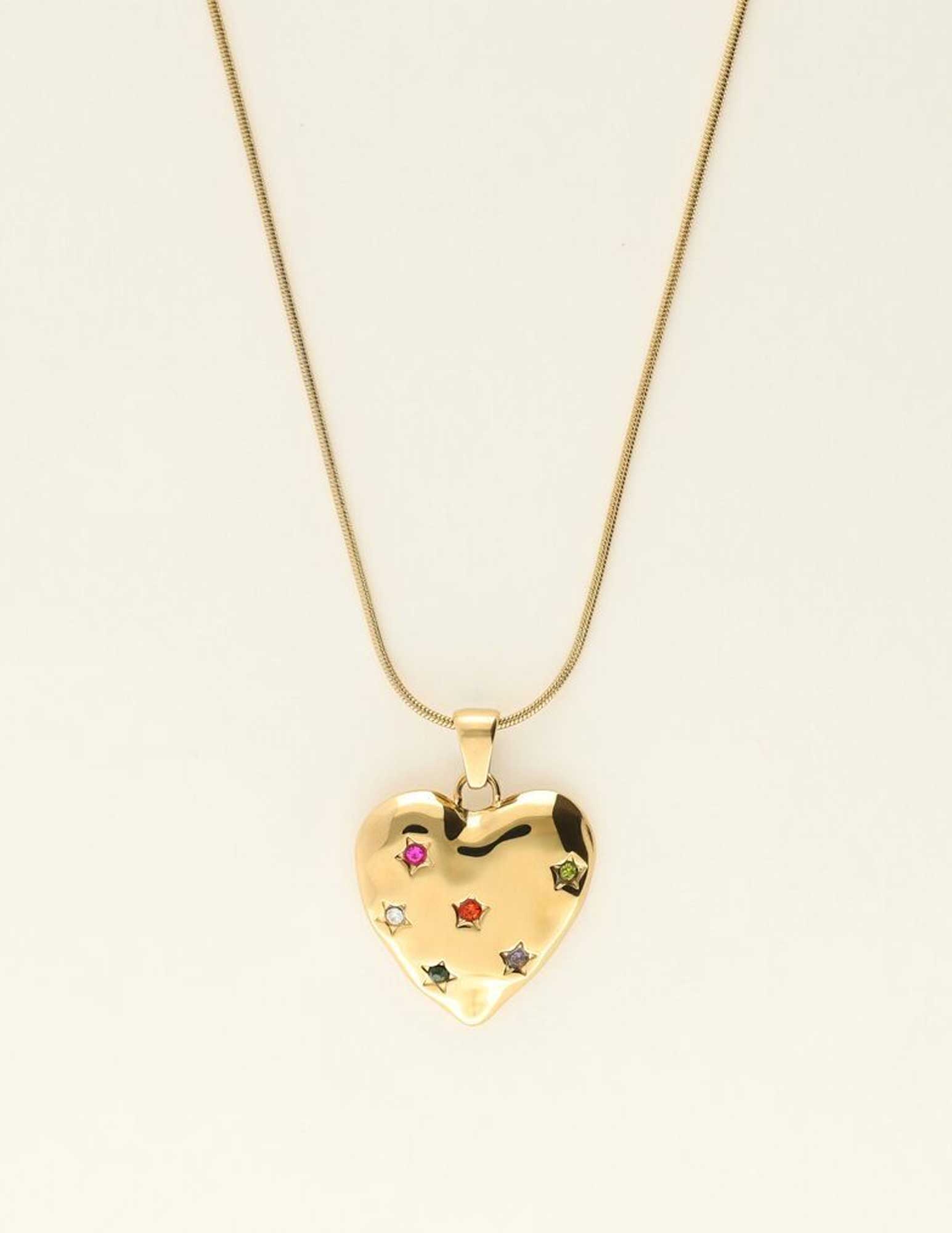 My Jewellery Universe Ketting hart bedel MJ09542 Goud