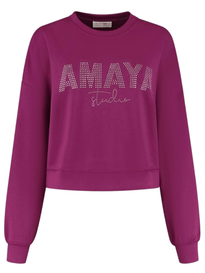 Amaya Amsterdam Sweater Freya Donker rose