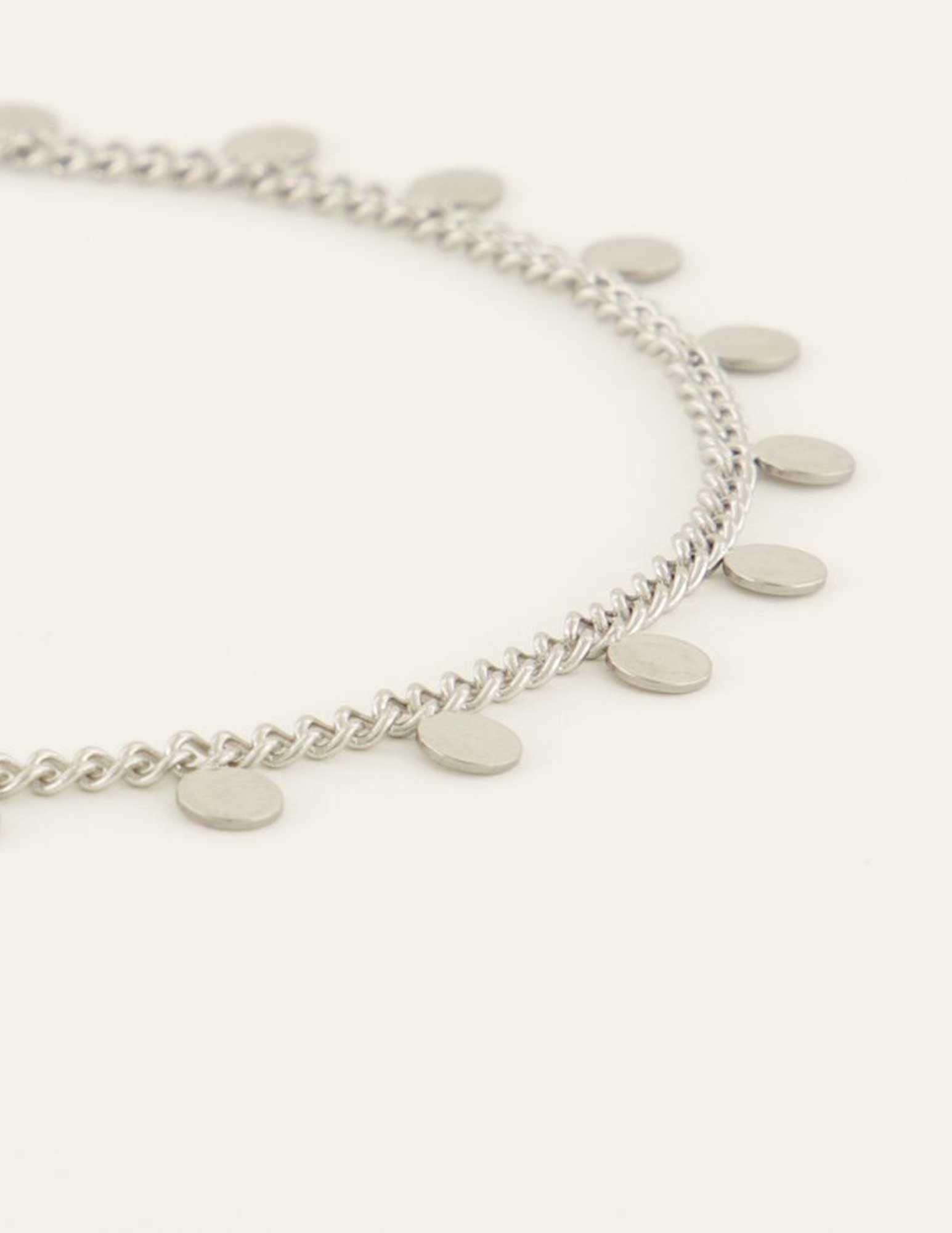 My Jewellery Armband met muntjes MJ08141 Zilver