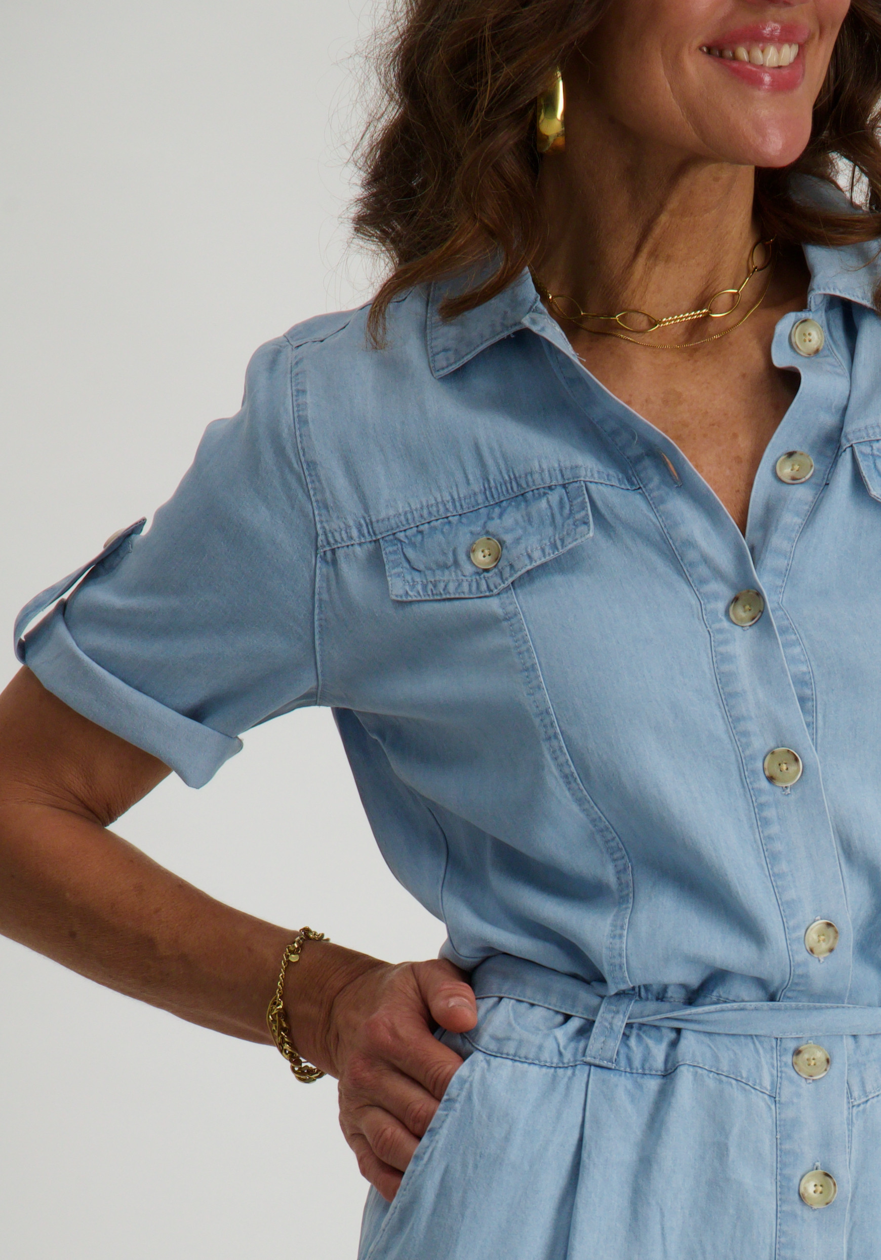 Geisha Jumpsuit 51330-10 Licht blauw