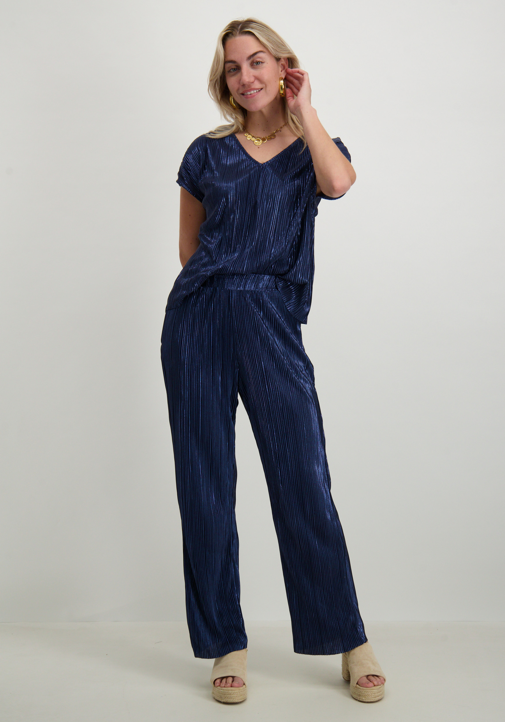 Vero moda Broek Duvi 10329787 Blauw