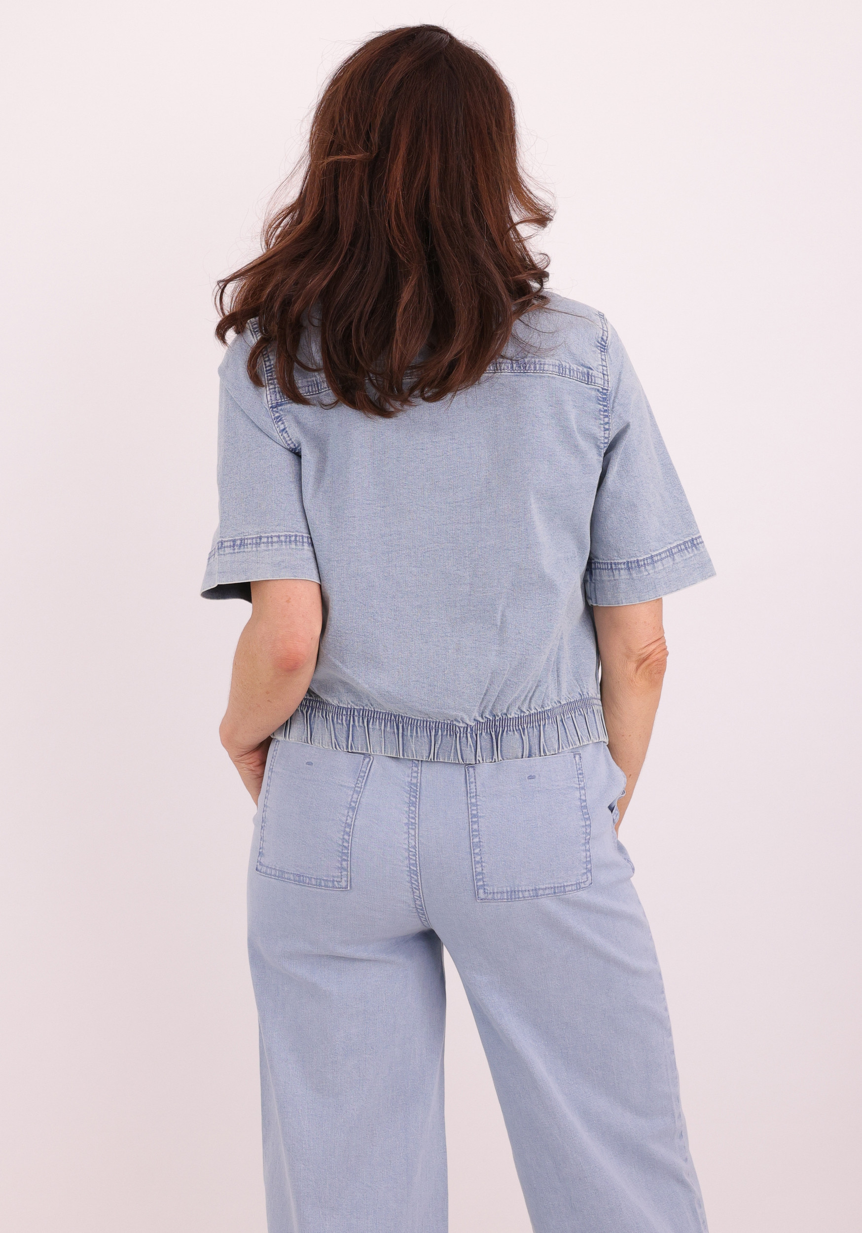Tramontana Denim blouse F01-19-801 Licht blauw