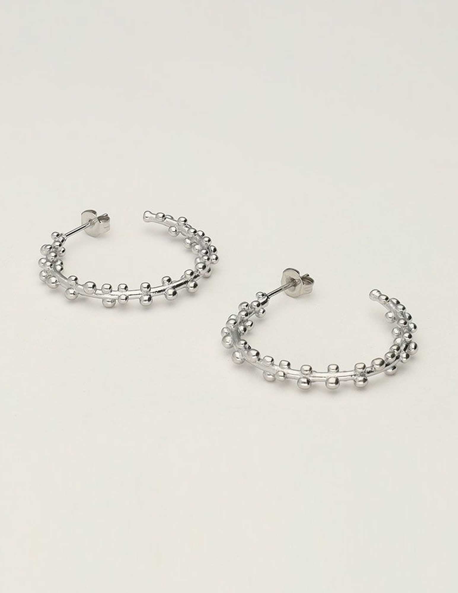 My Jewellery oorringen met bolletjes MJ10338 Zilver