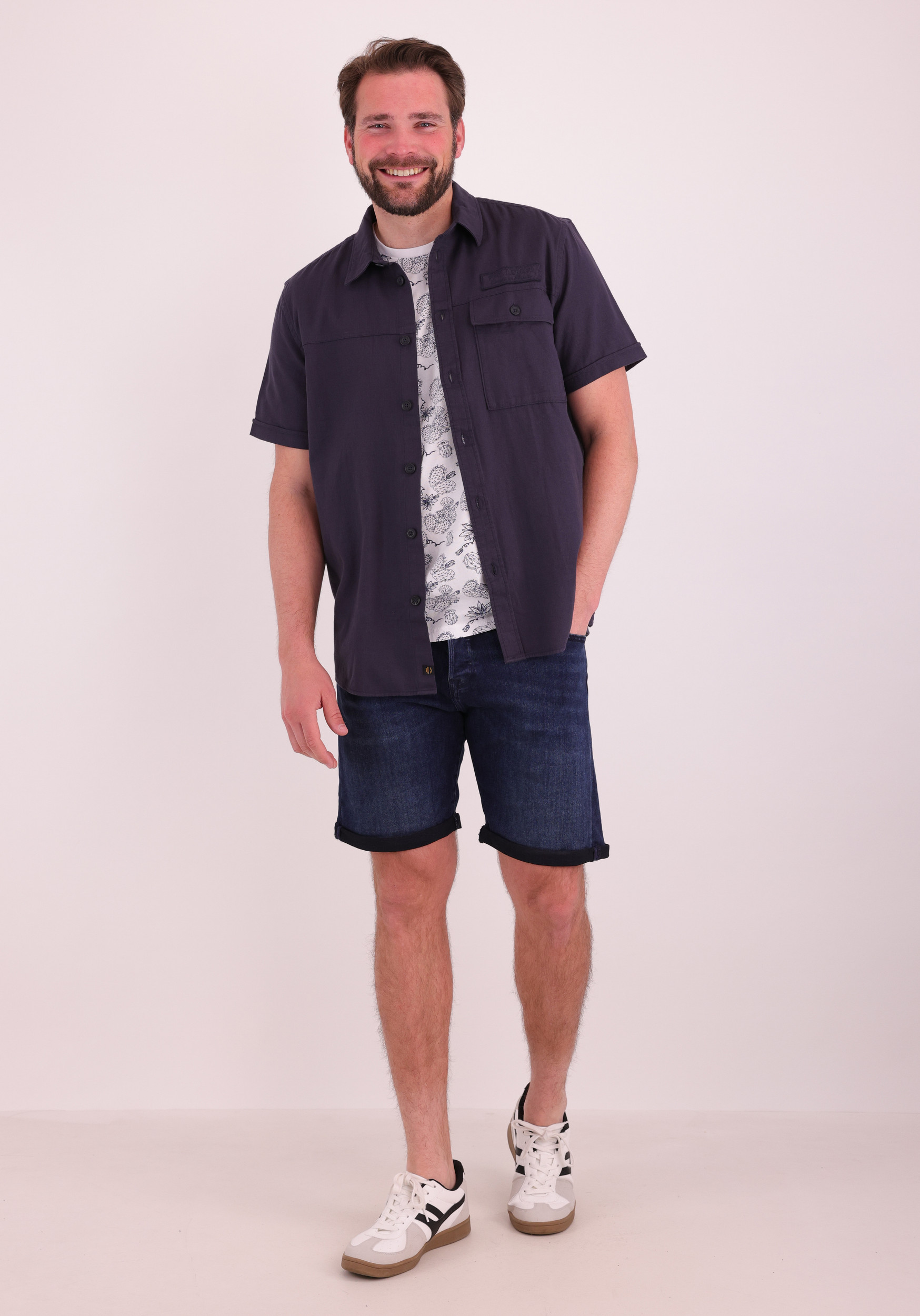 PME Legend Overhemd PSIS2603268 Donker blauw