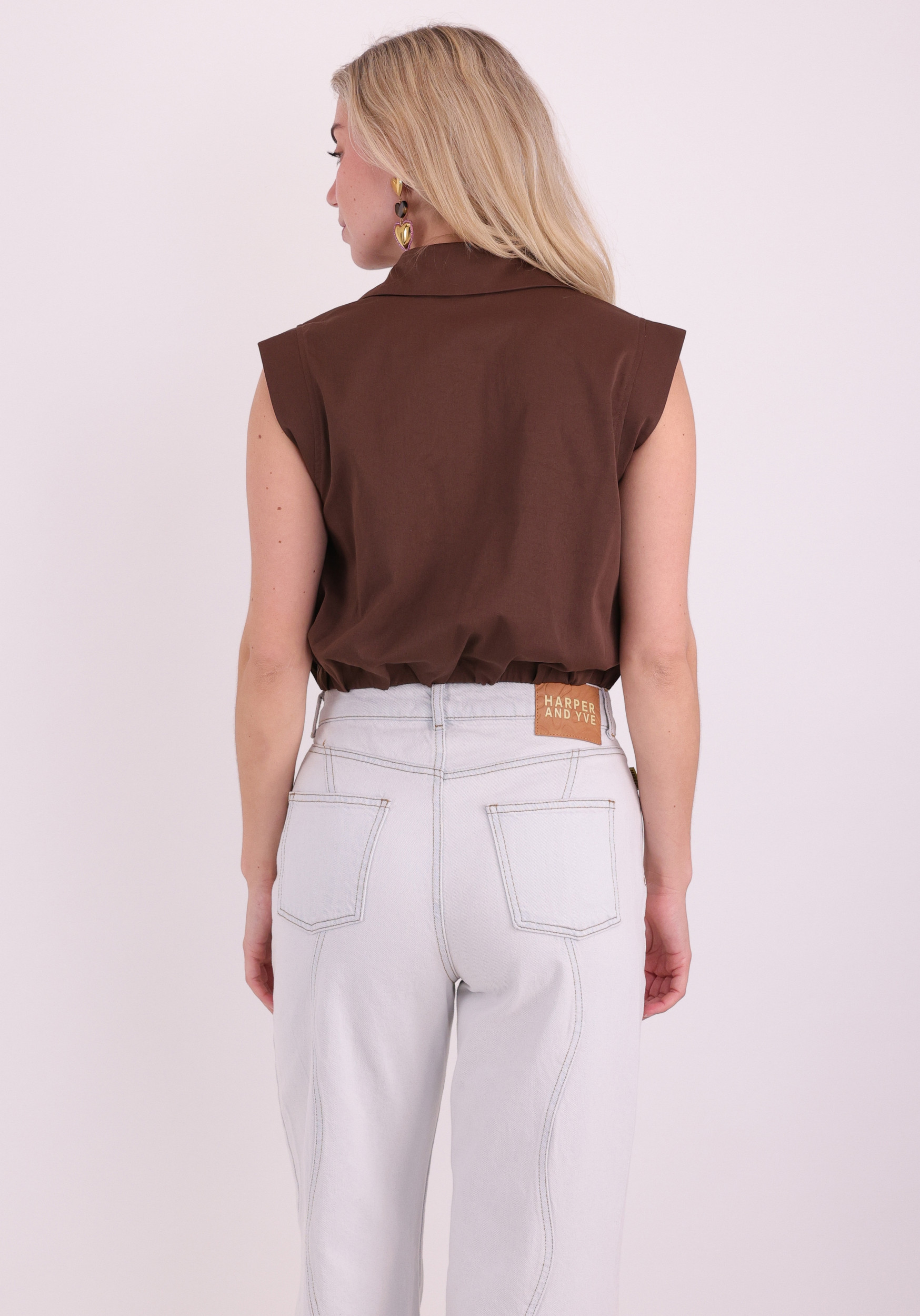 Colourful Rebel Gilet Gweyneth WT217708 Bruin