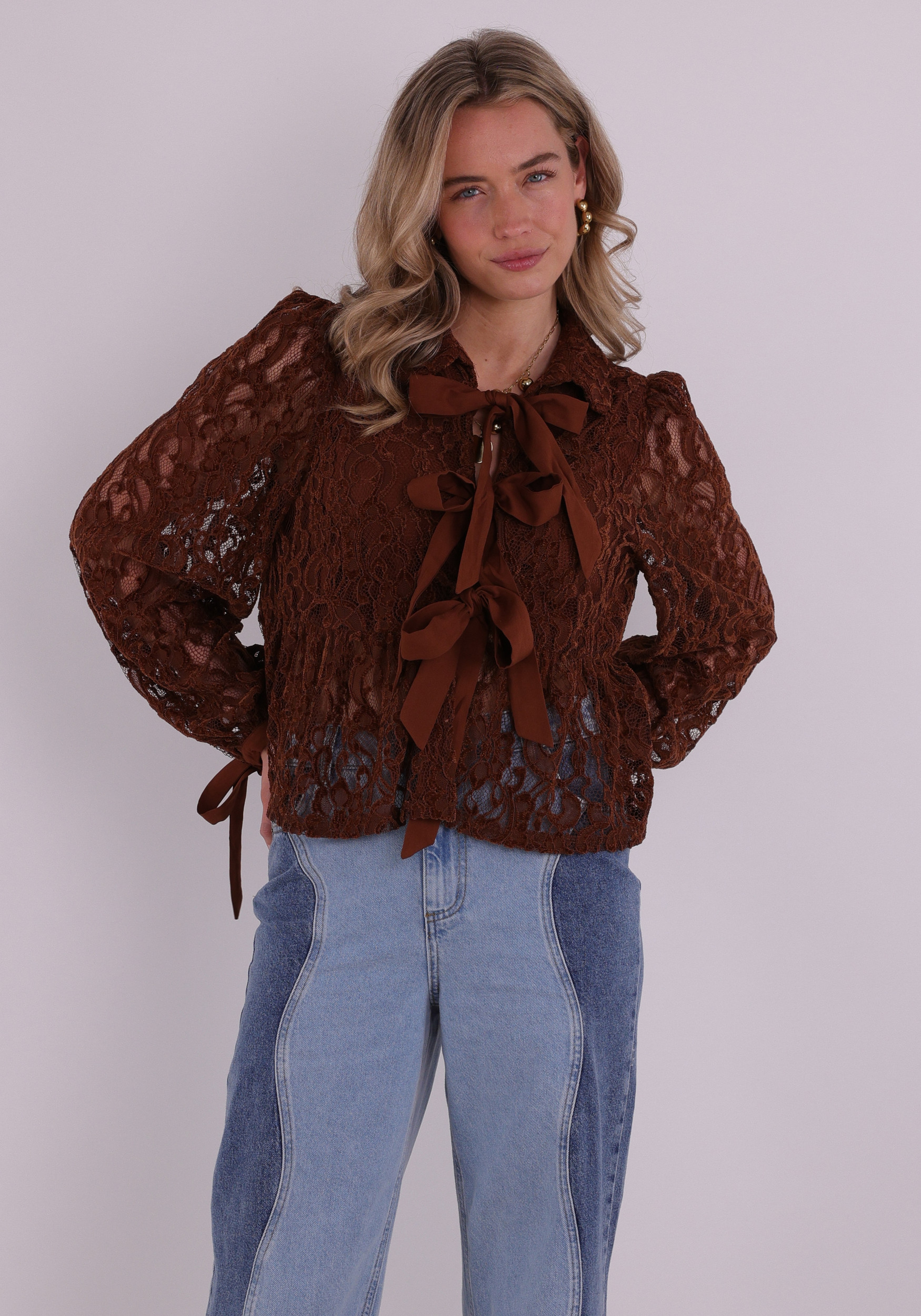 Harper & Yve Blouse Maral SS6P602 Bruin