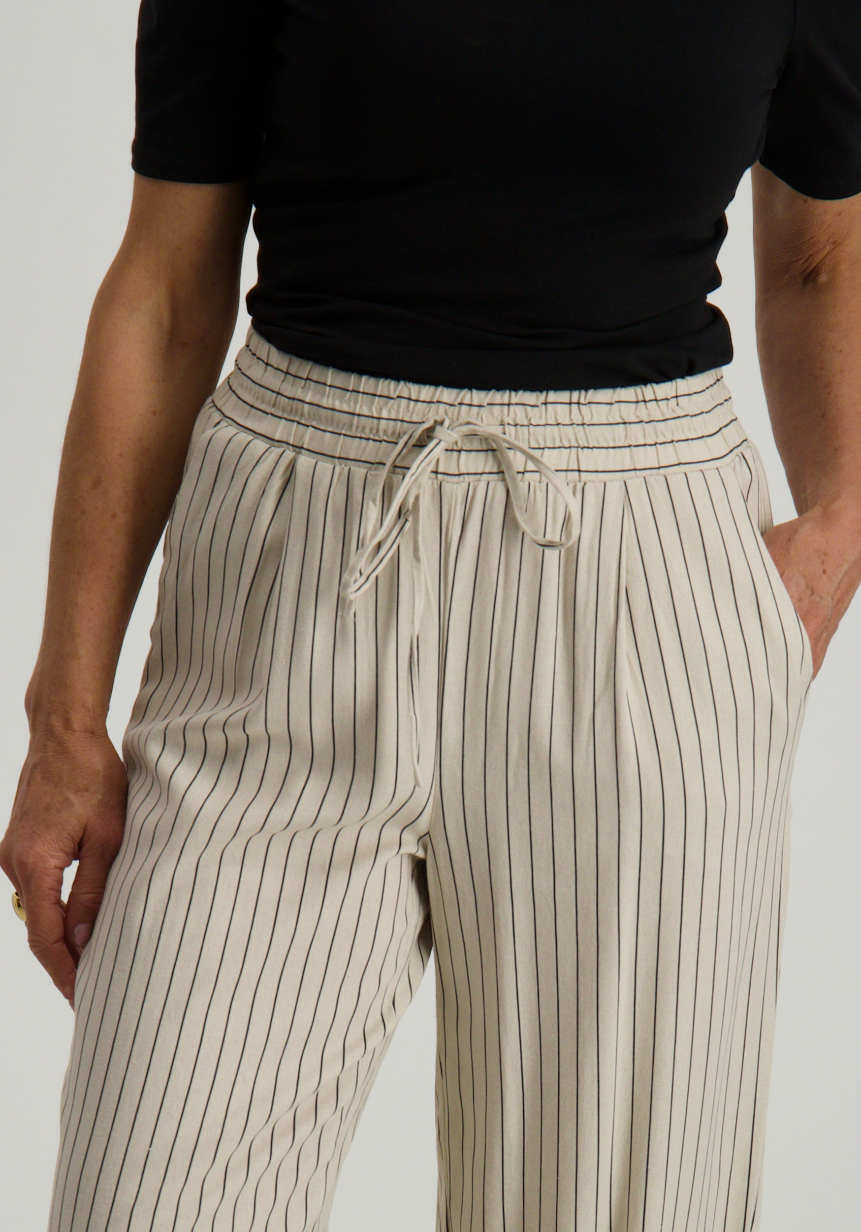 Vero moda Broek Jesmilo 10287363 Donker beige