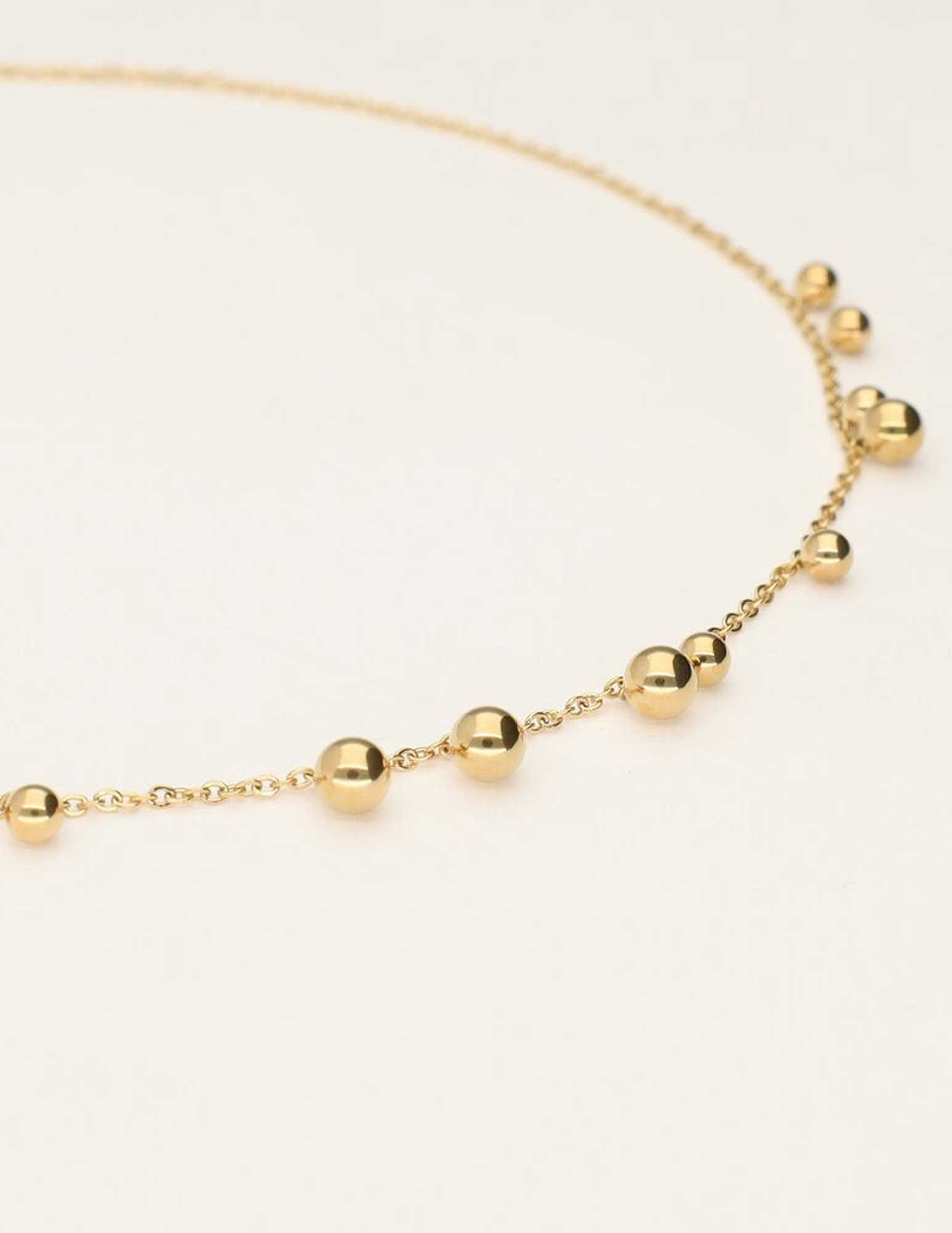 My Jewellery Ketting met bolletjes MJ10125 Goud