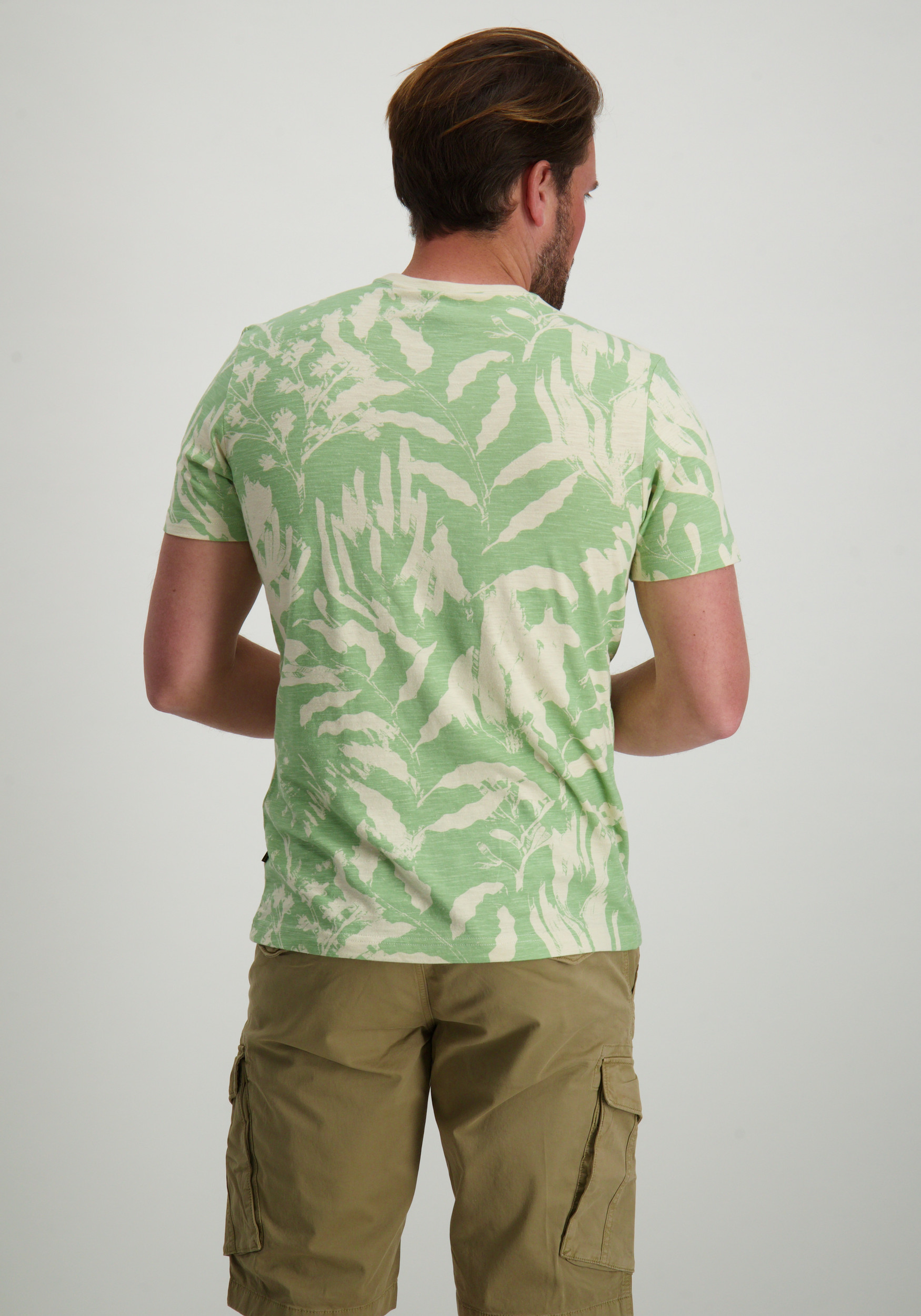 PME Legend T-shirt all-over print PTSS2504588 Groen