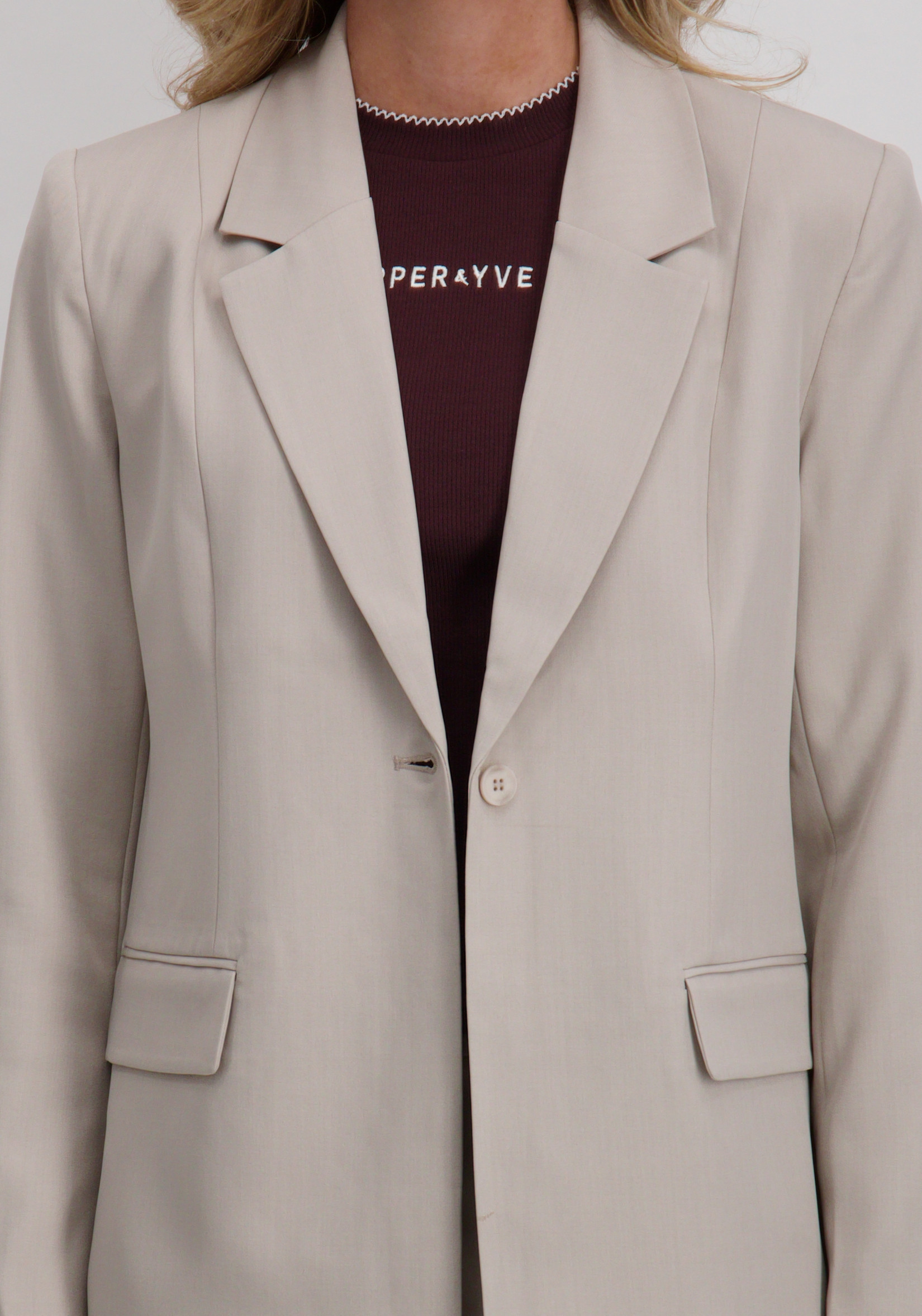 Ichi Blazer Fava 20125676 Zand