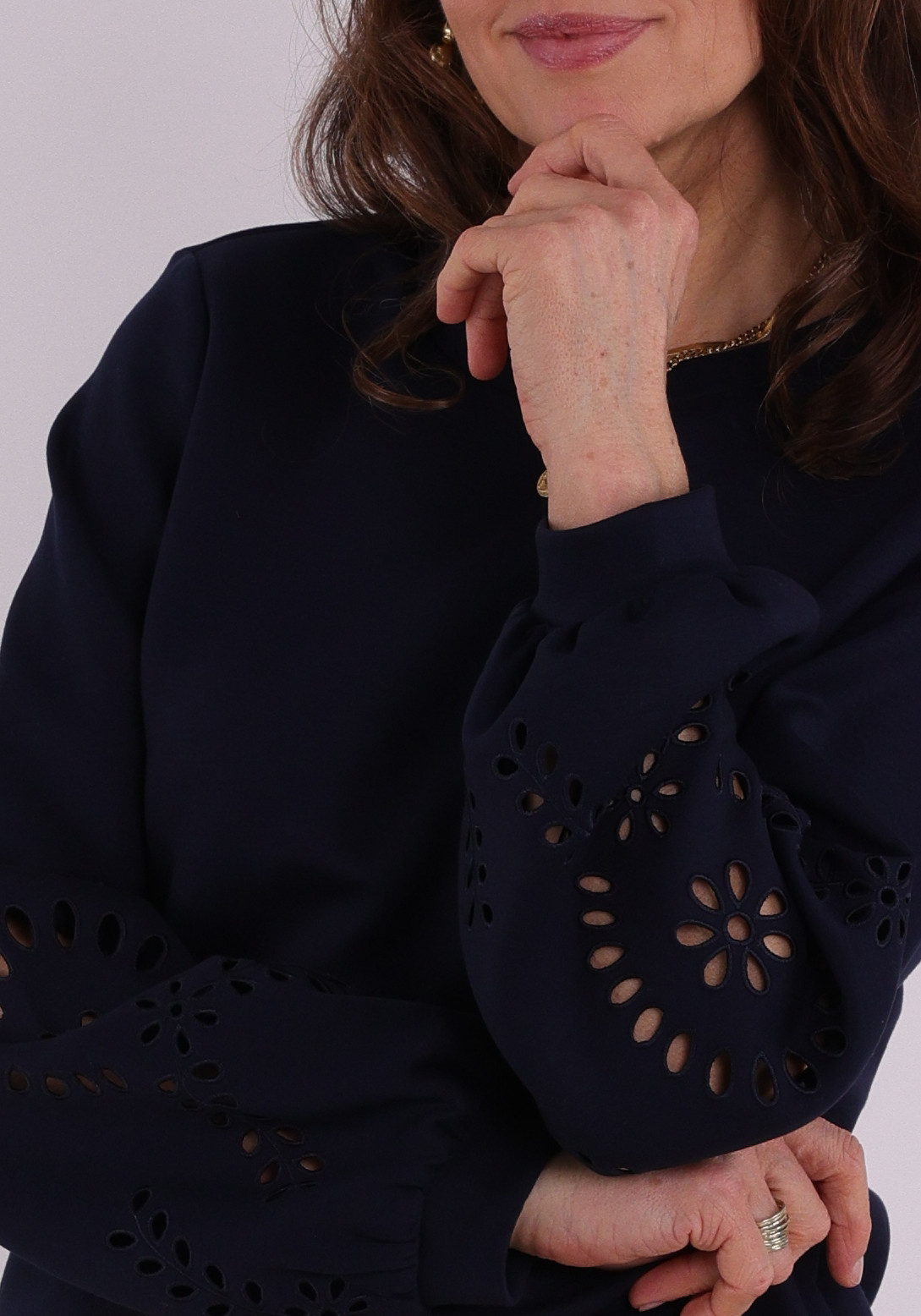 Vila Sweater Sandy 14114310 Donker blauw