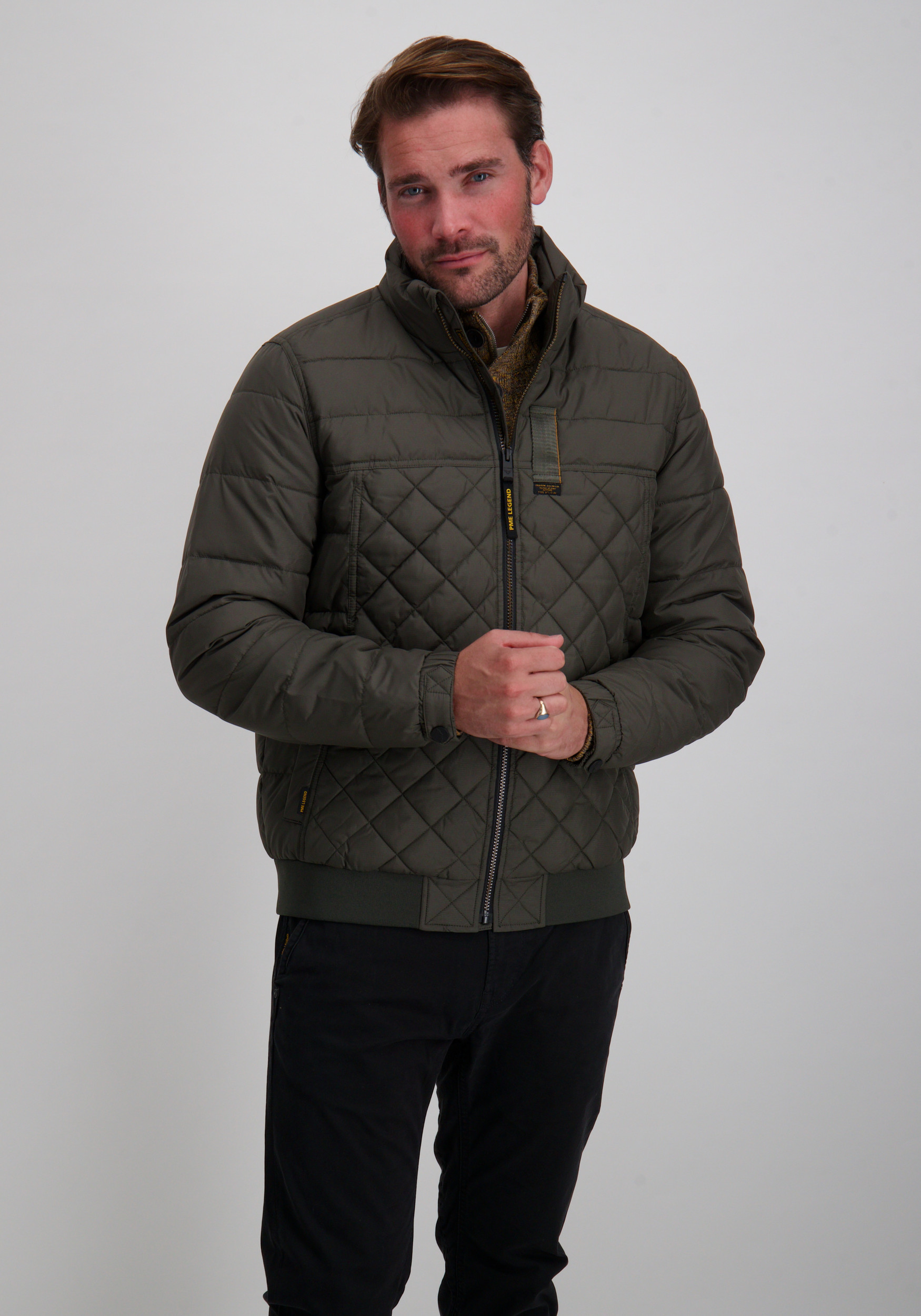 PME Legend Flightjacket Cargo PJA2508118 Donker groen