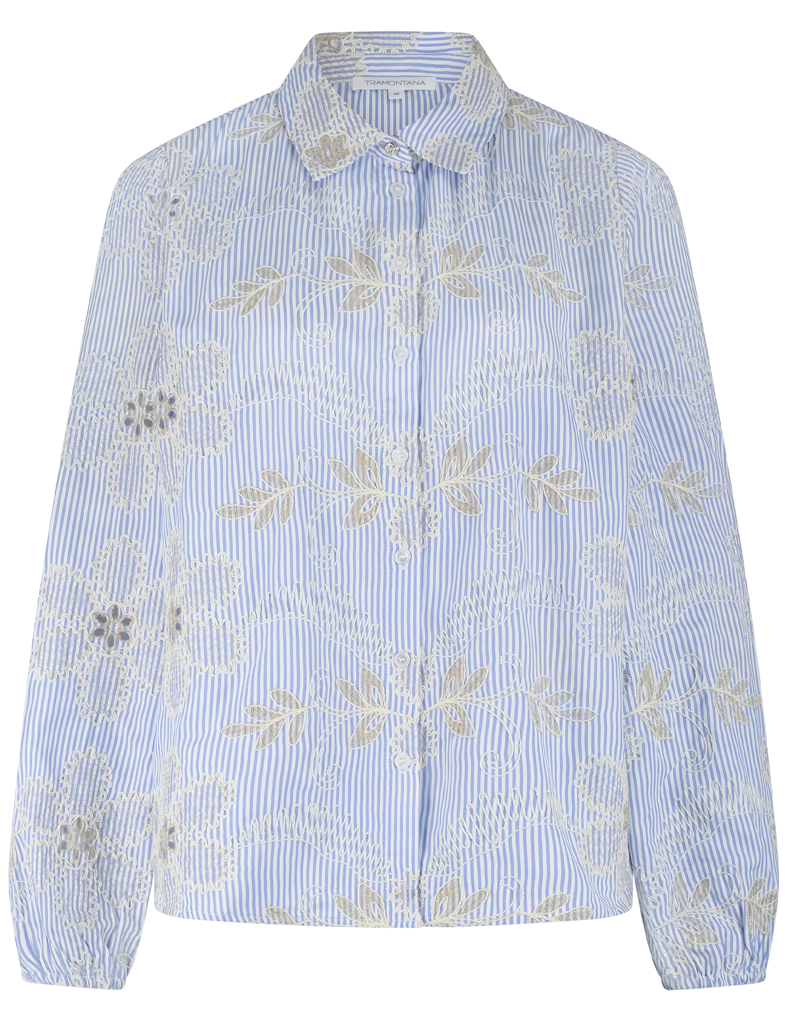 Tramontana Blouse Embroidery Flower C41-19-301 Licht blauw