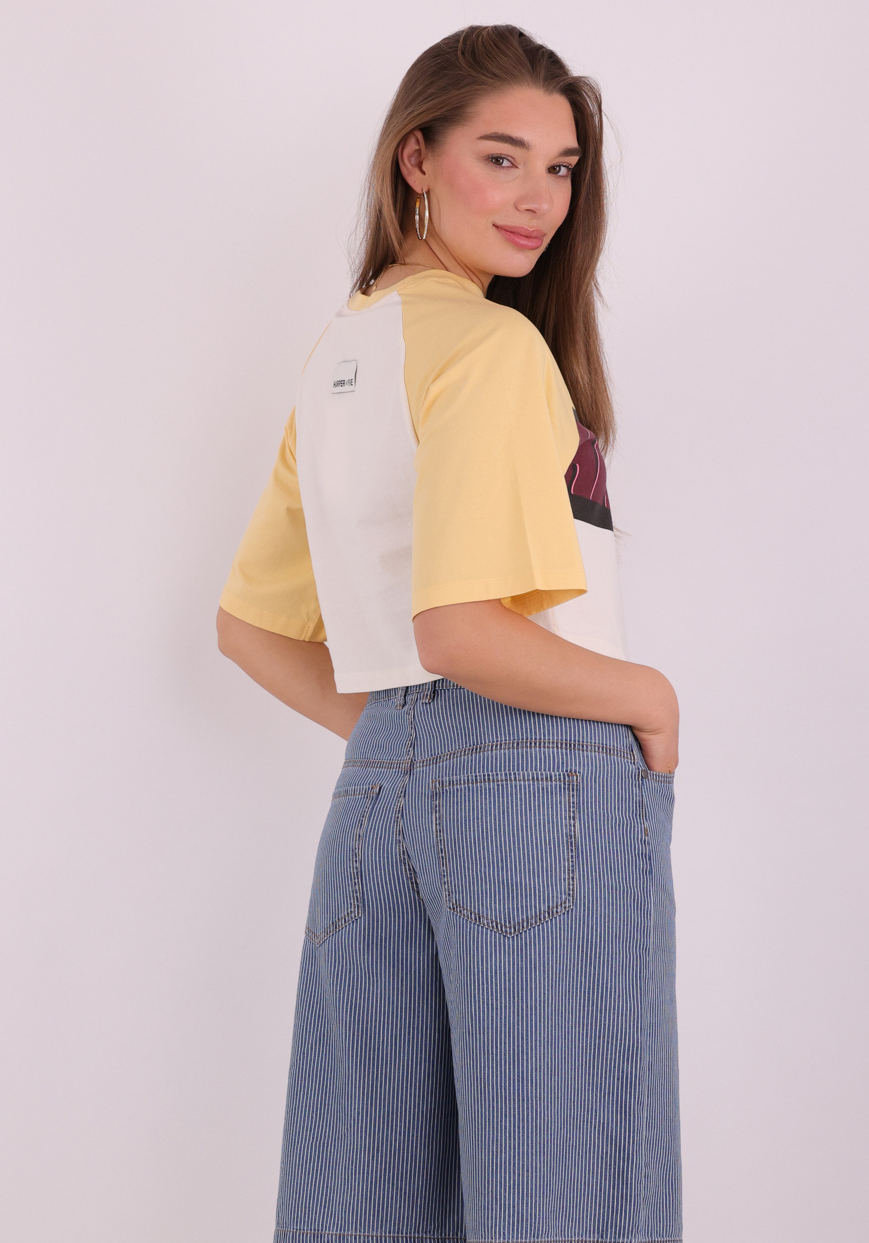 Harper & Yve T-shirt Mexican summer SS6Y300 Licht geel