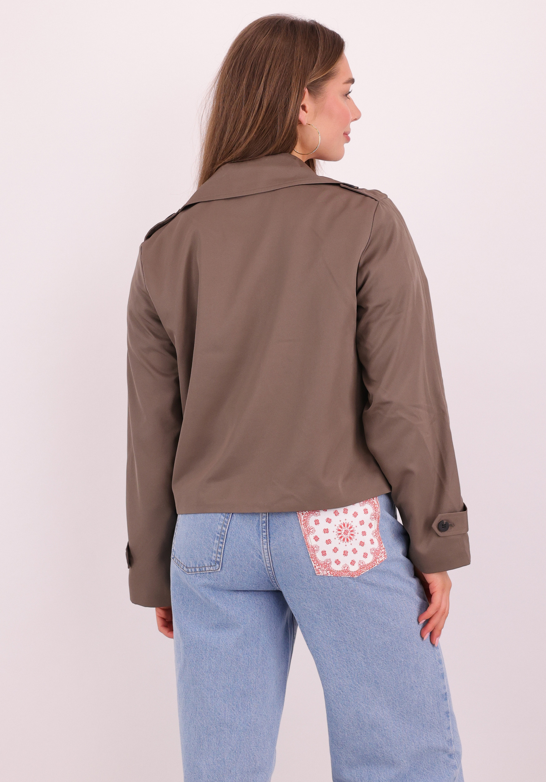 Vila Trenchcoat 14112093 Bruin