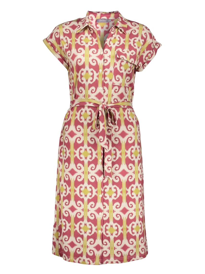 Geisha Jurk all-over print 67414-20 Rood