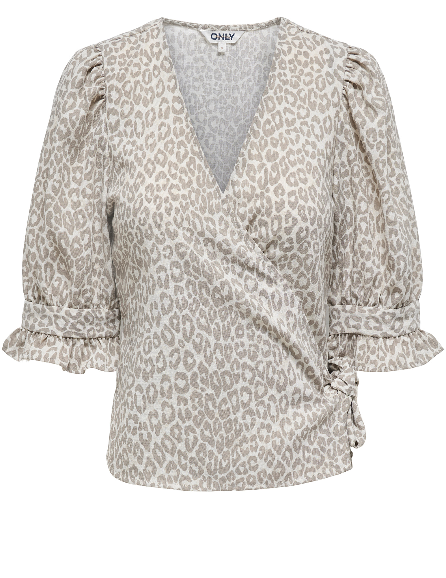 Only Overslag blouse Emmia 15356207 Grijs