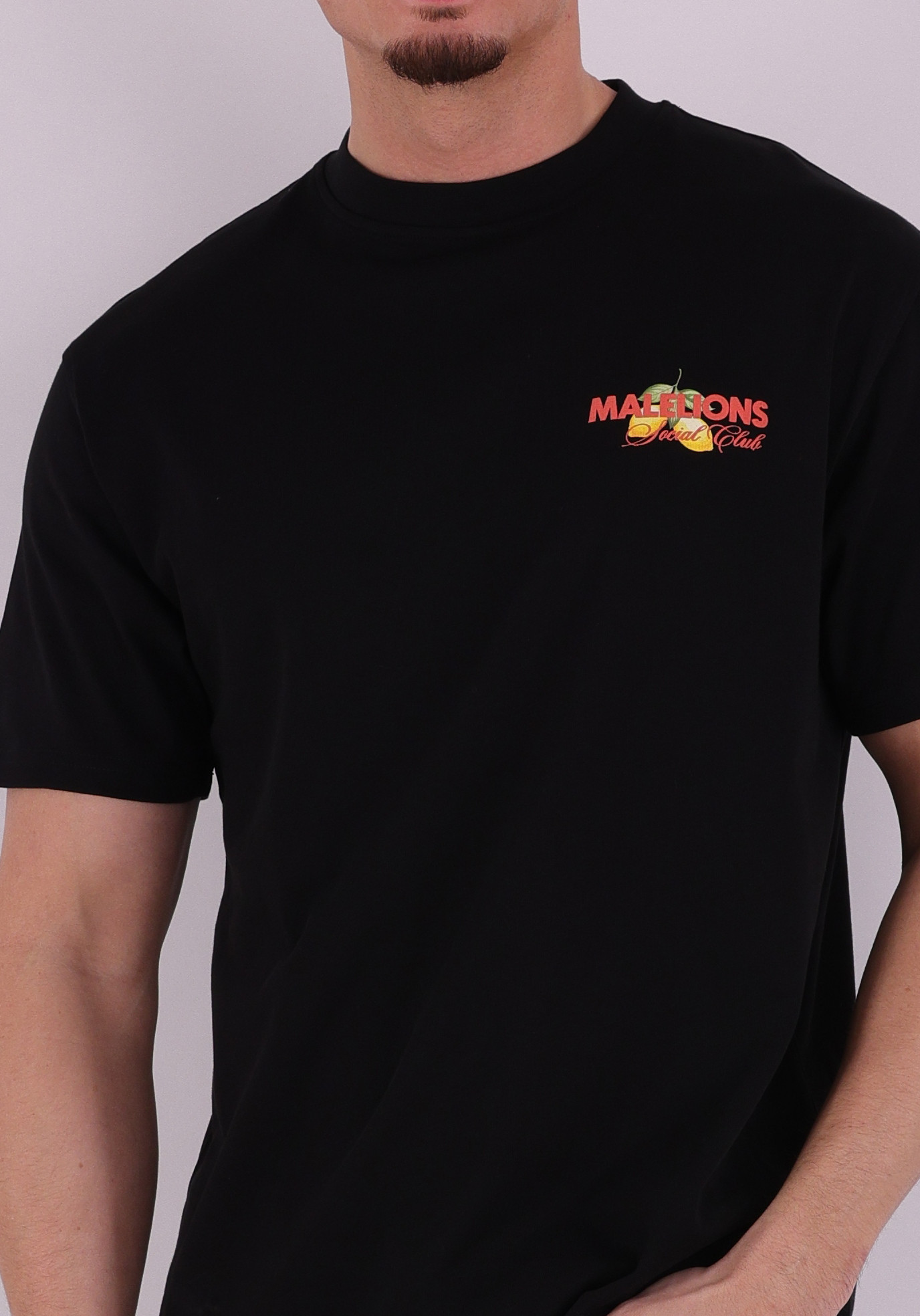 Malelions T-shirt Limone di capri MMC30026031 Zwart