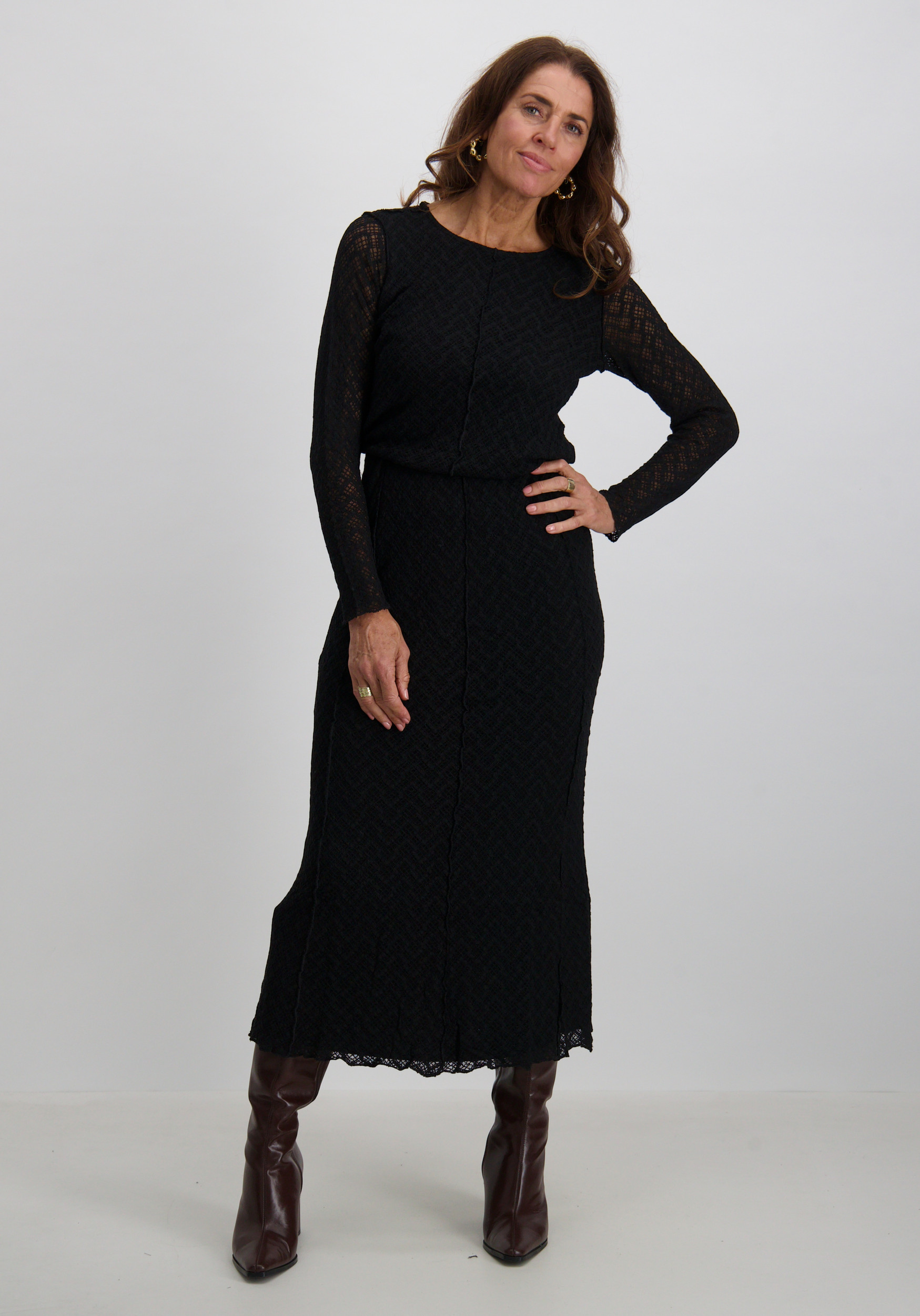 Tramontana Rok Lace O01-17-201 Zwart