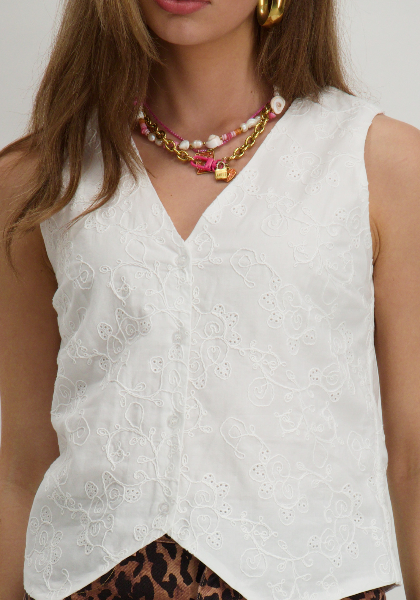 FREE|QUENT Gilet Uniqua 206489 Wit