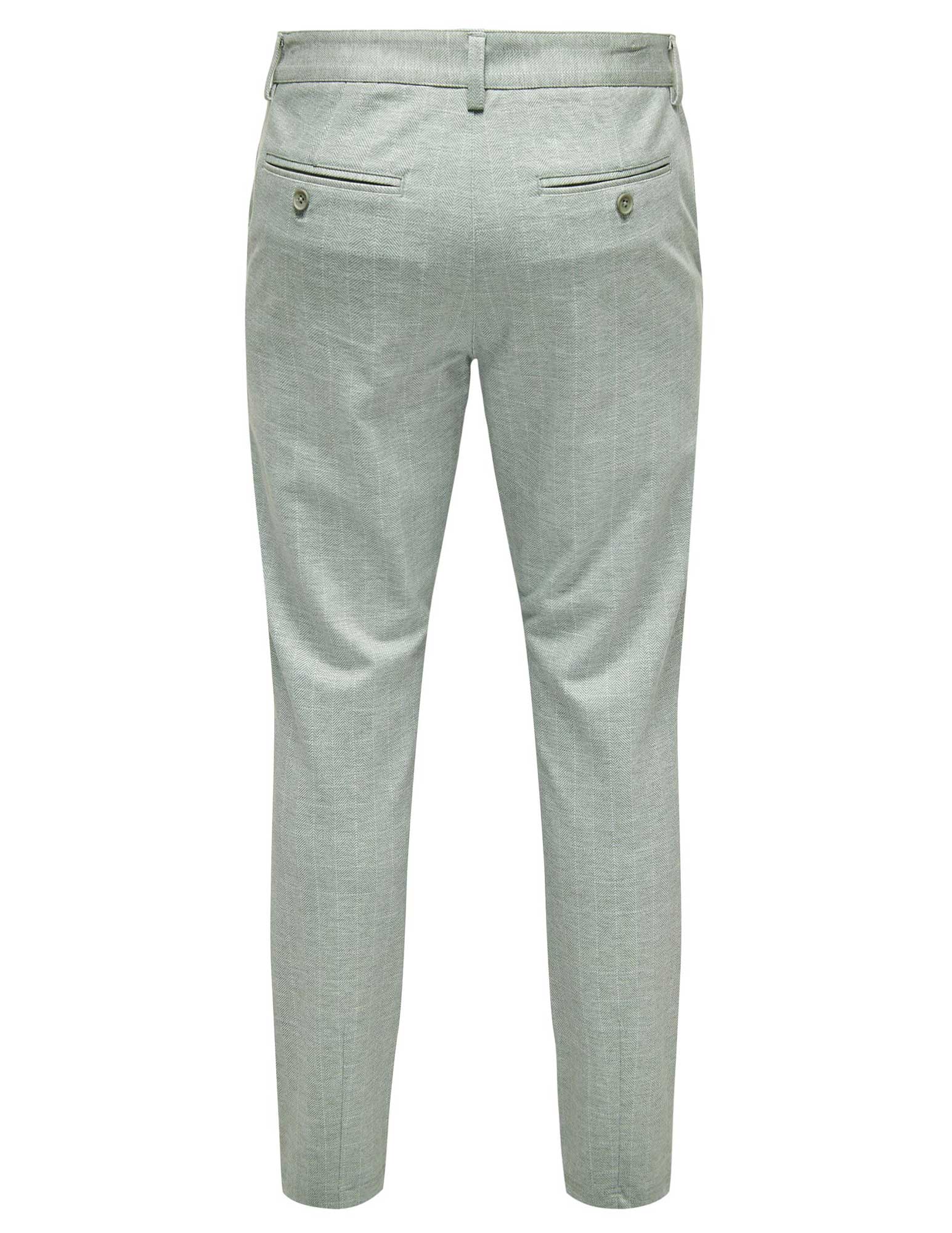 ONLY & SONS Mark pants herringbone 22026836 Midden groen
