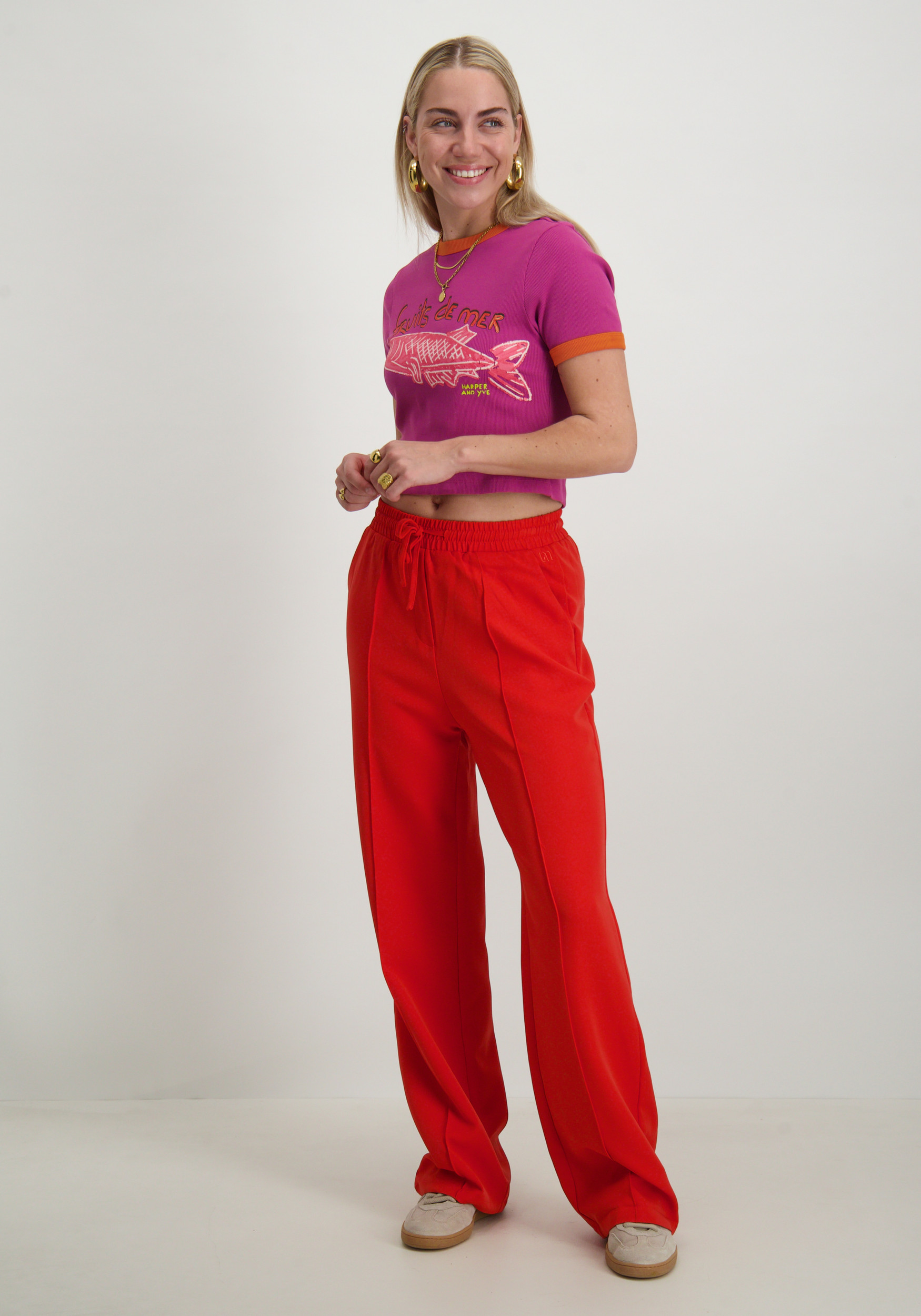 Lofty Manner Broek Lauren QA37 C Rood