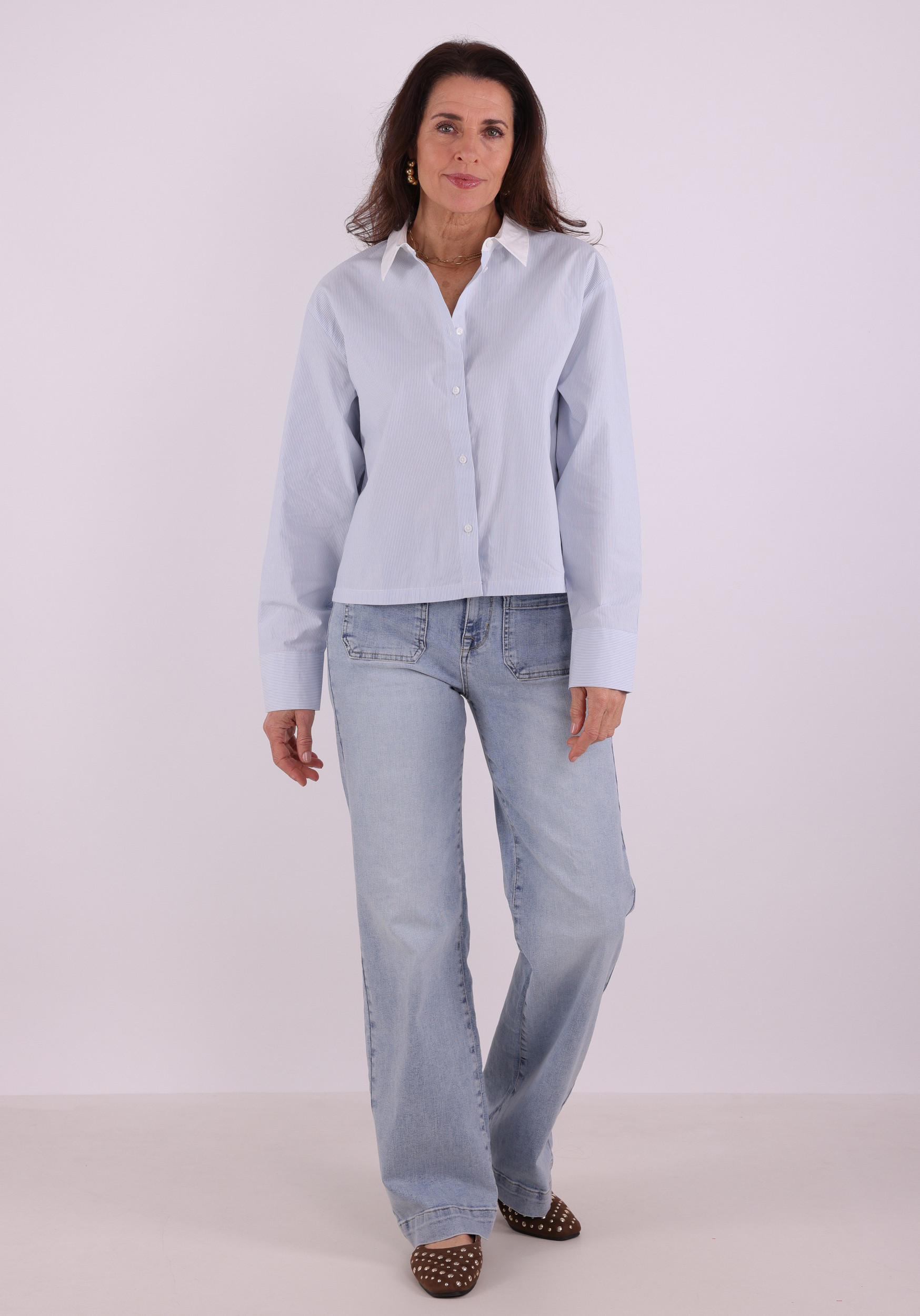 Ichi Blouse Keila 20125632 Blauw