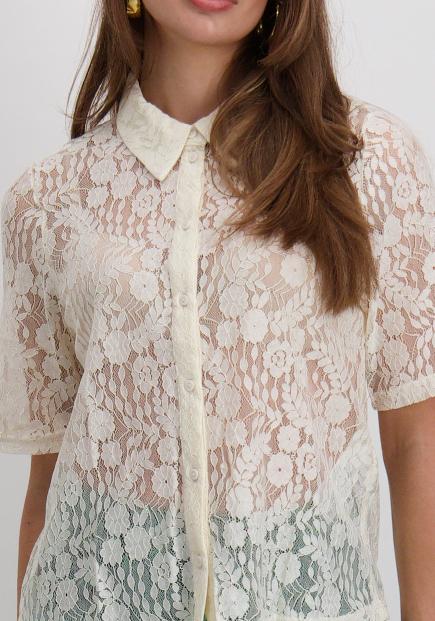 Vila Blouse Selly 14111250 Wolwit-ecru