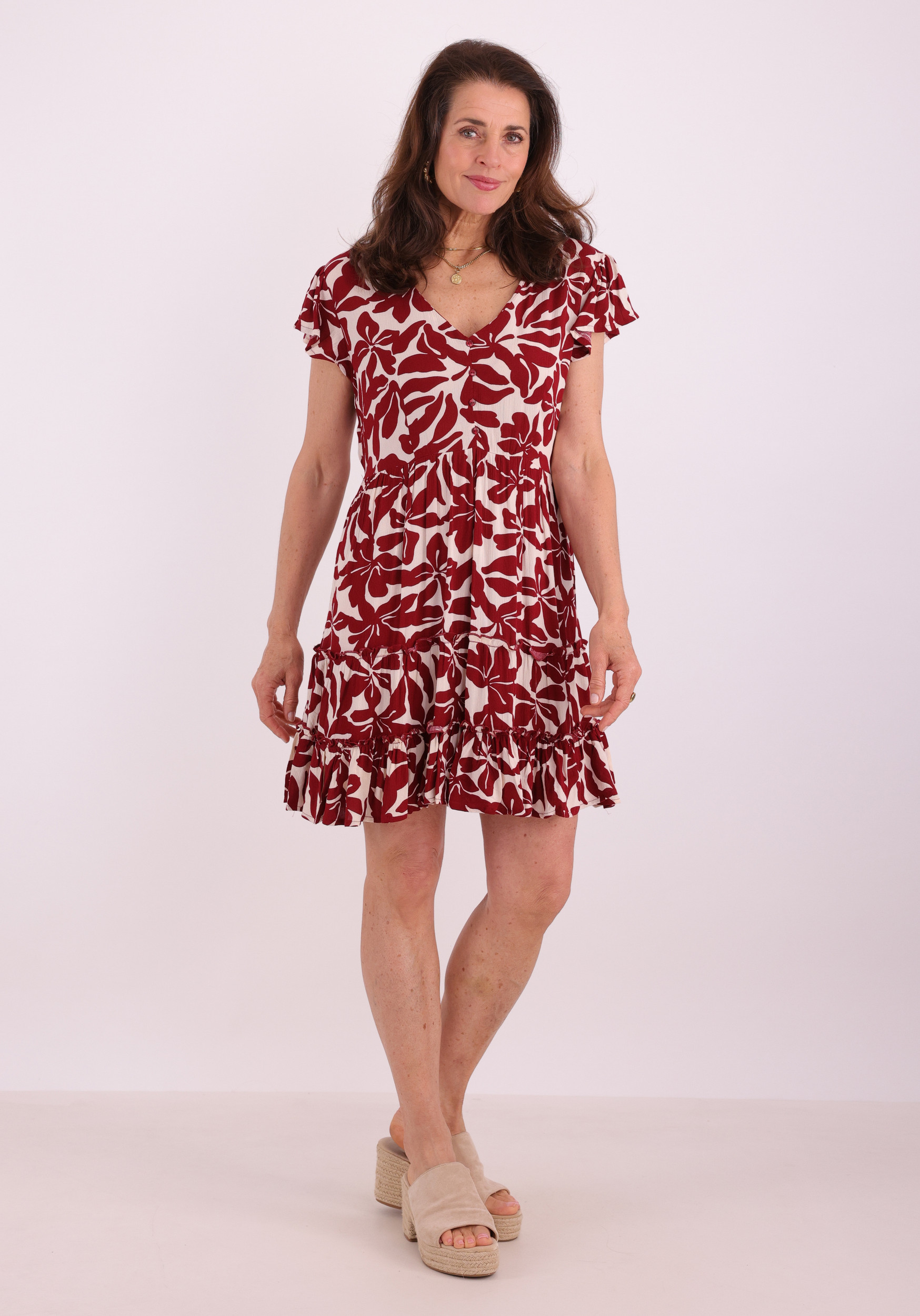 ONLY Jurk Claudette 15320419 Steenrood